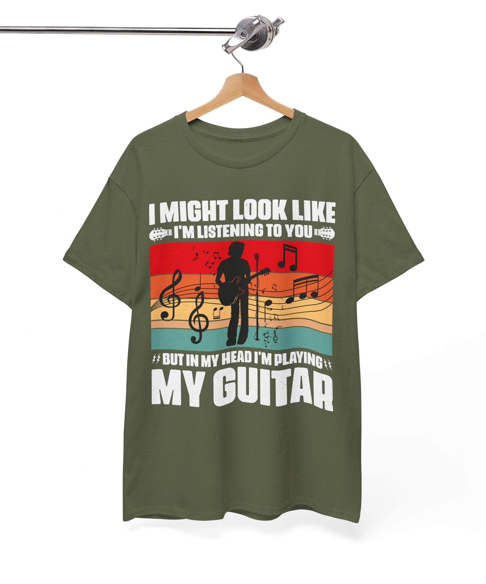 Retro Guitar Playing Mind T-Shirt