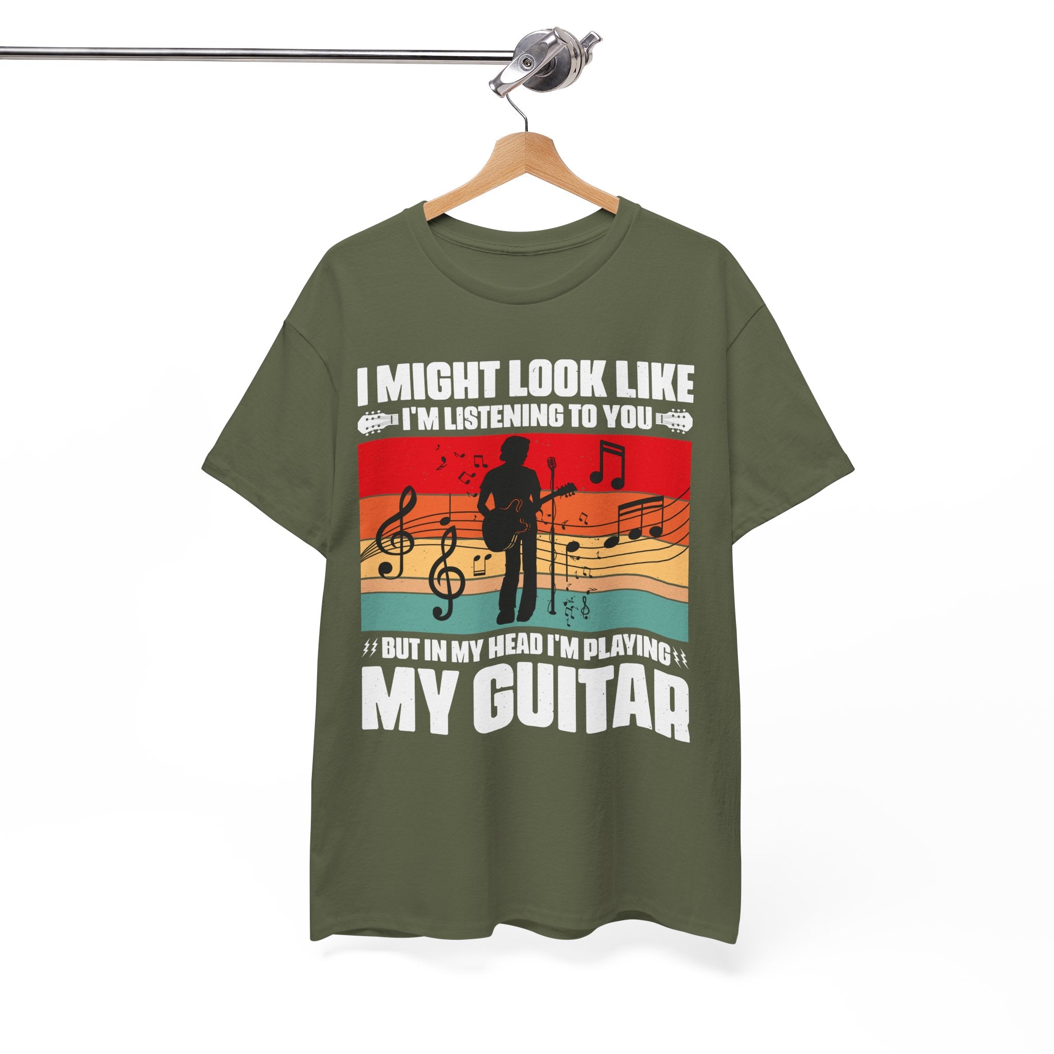 Retro Guitar Playing Mind T-Shirt