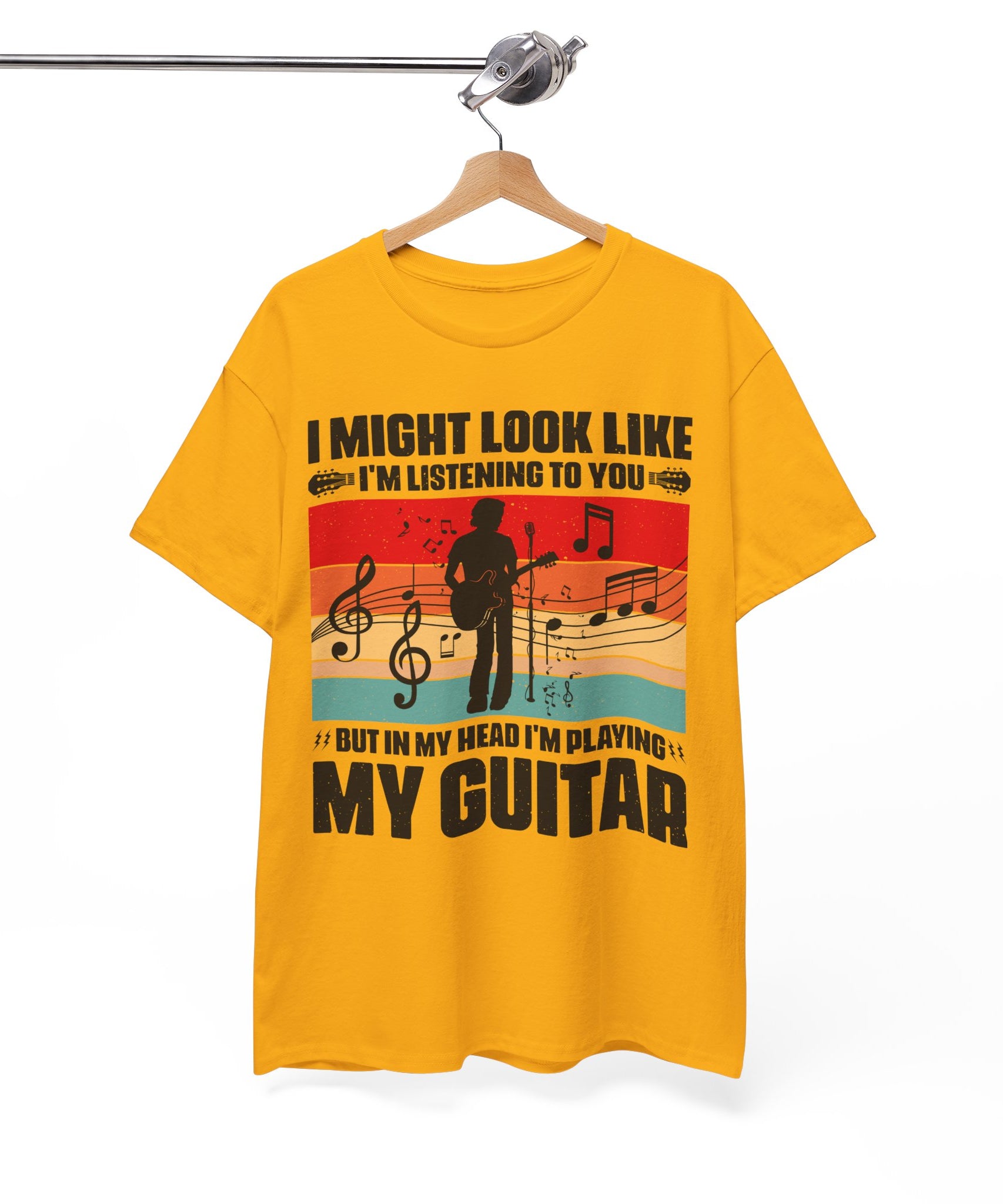 Retro Guitar Playing Mind T-Shirt