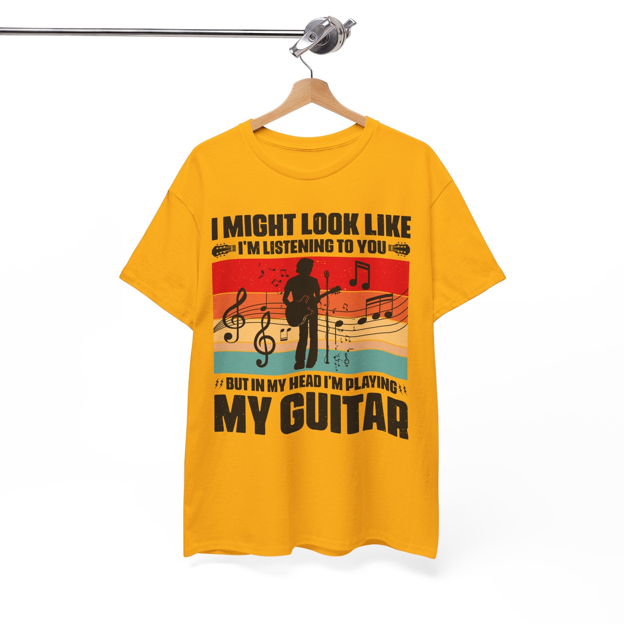Retro Guitar Playing Mind T-Shirt