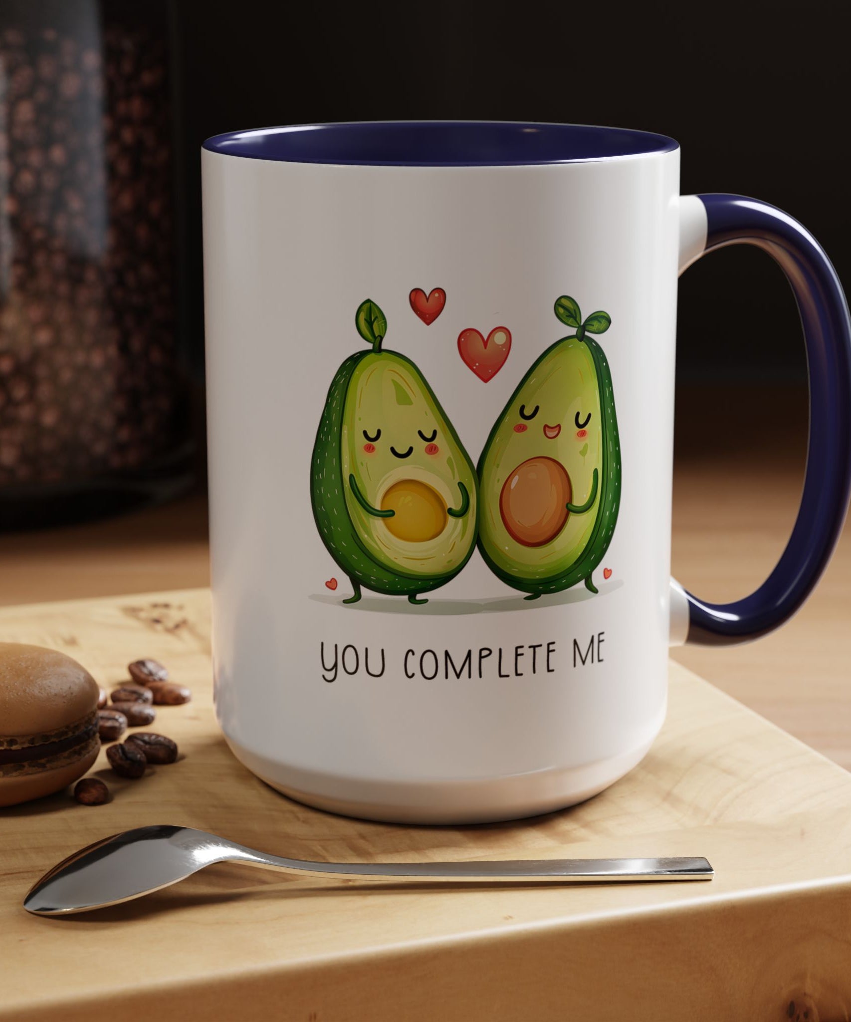 Funny Avocado Couple Ceramic Coffee Mug | Gallory Hive