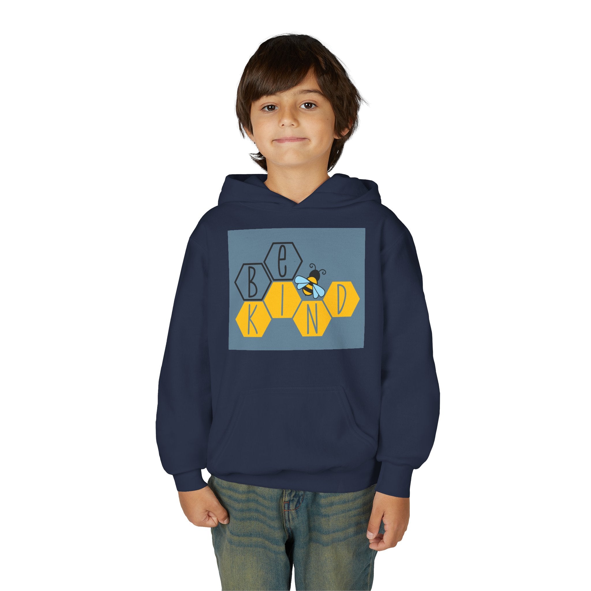 Unisex Kids Hoodie – Bee Kind & Cozy
