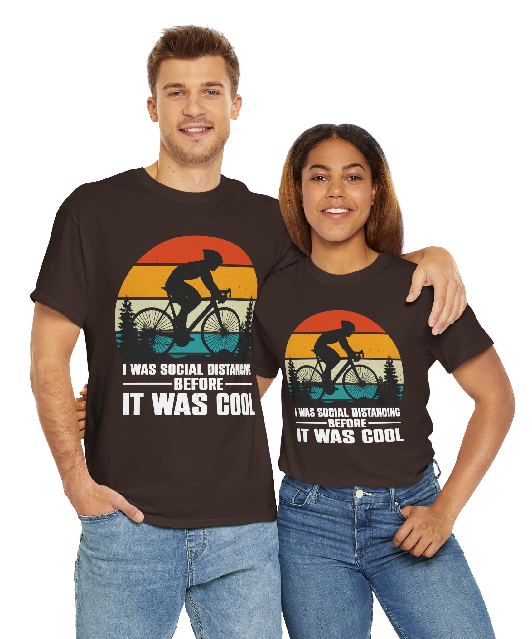 Retro Social Distancing Cyclist Tee