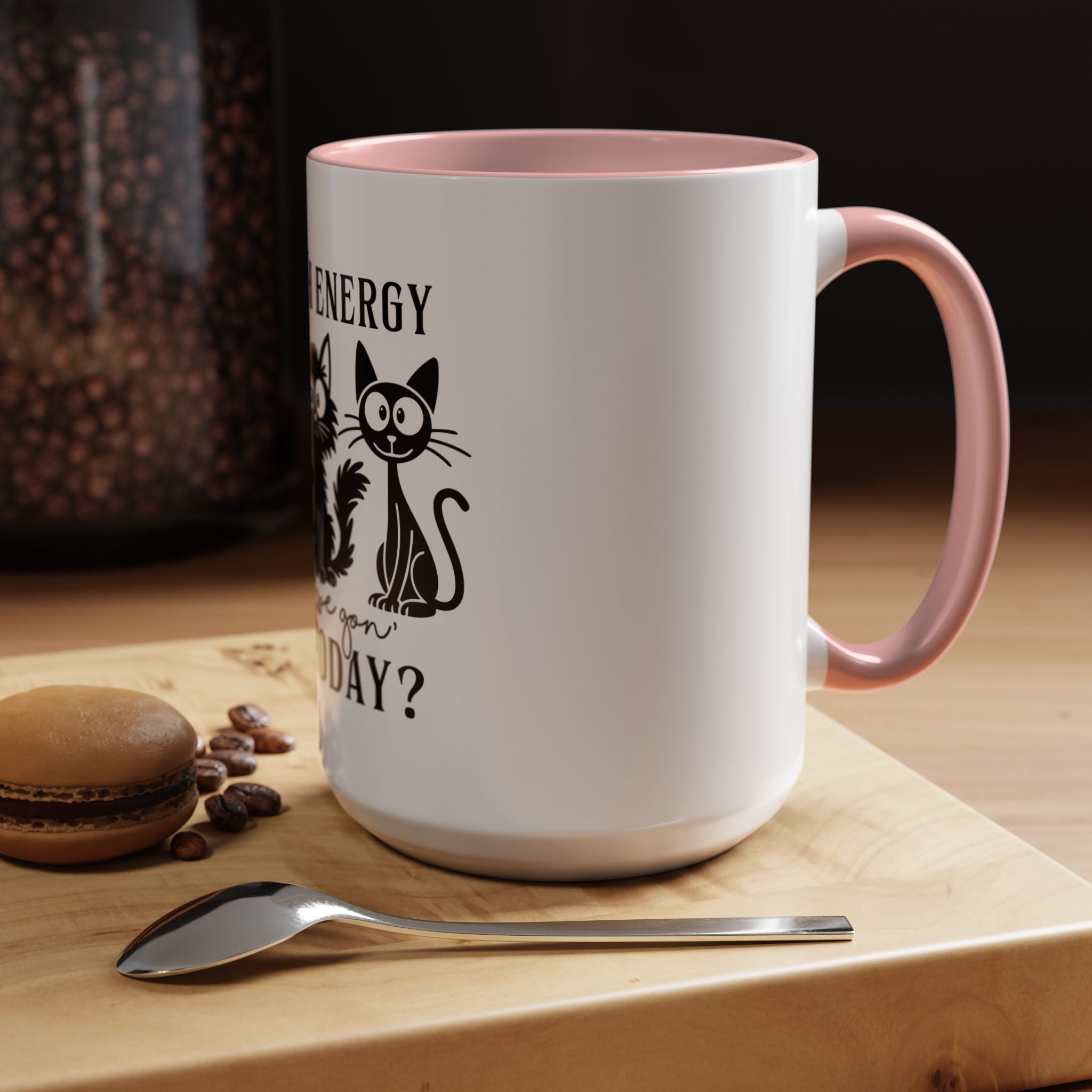 Quirky Cat Coffee Mug, Fun Kitty Mug for Cat Lovers, Gift for Pet Owners, Unique Cat-Themed Drinkware, Cute Cat Lover Present