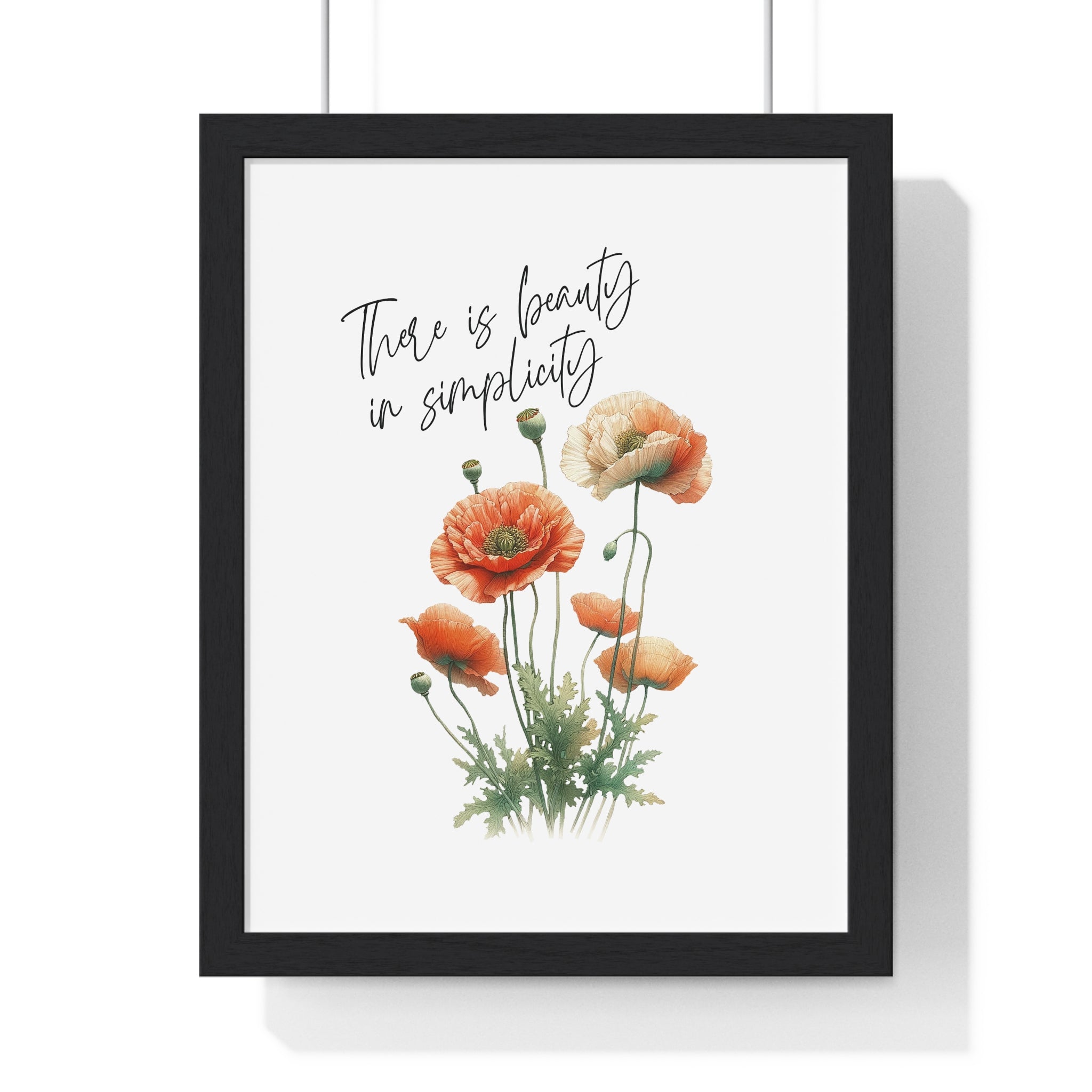 August Poppy Wall Art – Beauty in Simplicity Print | Gallory Hive