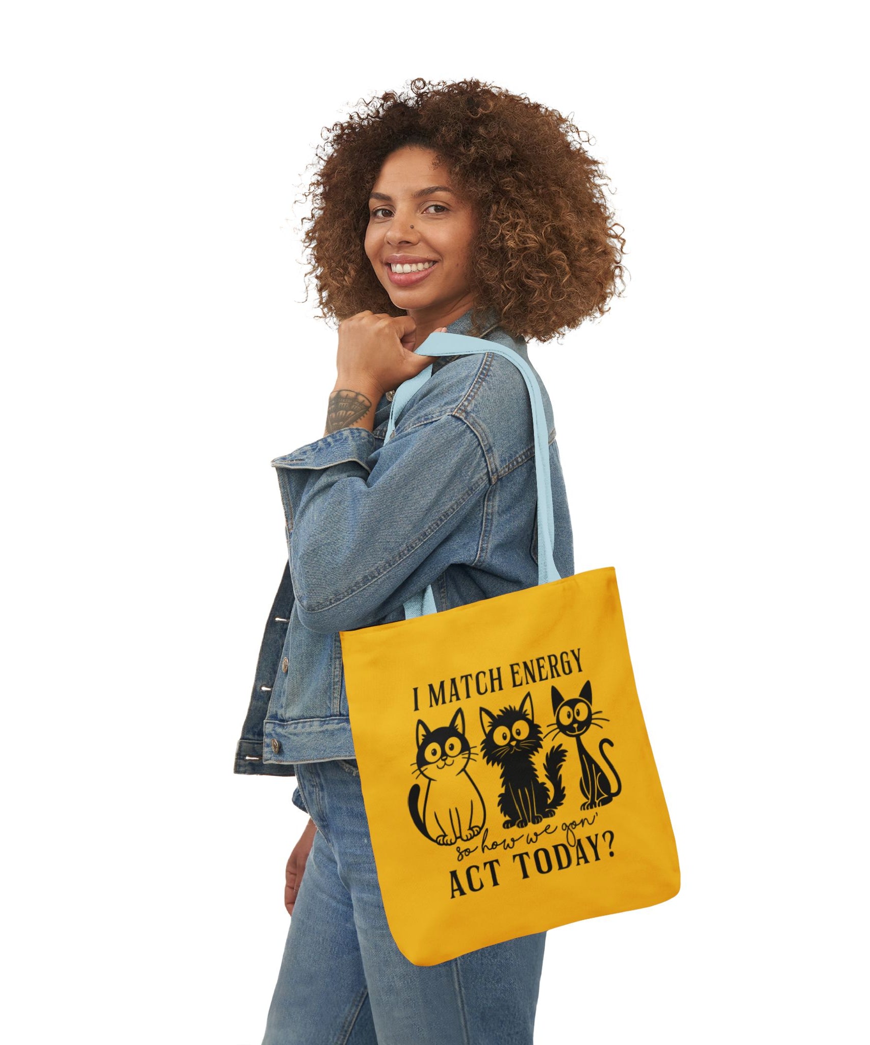 Cute Yellow Canvas Tote – Reusable Bag | Gallory Hive