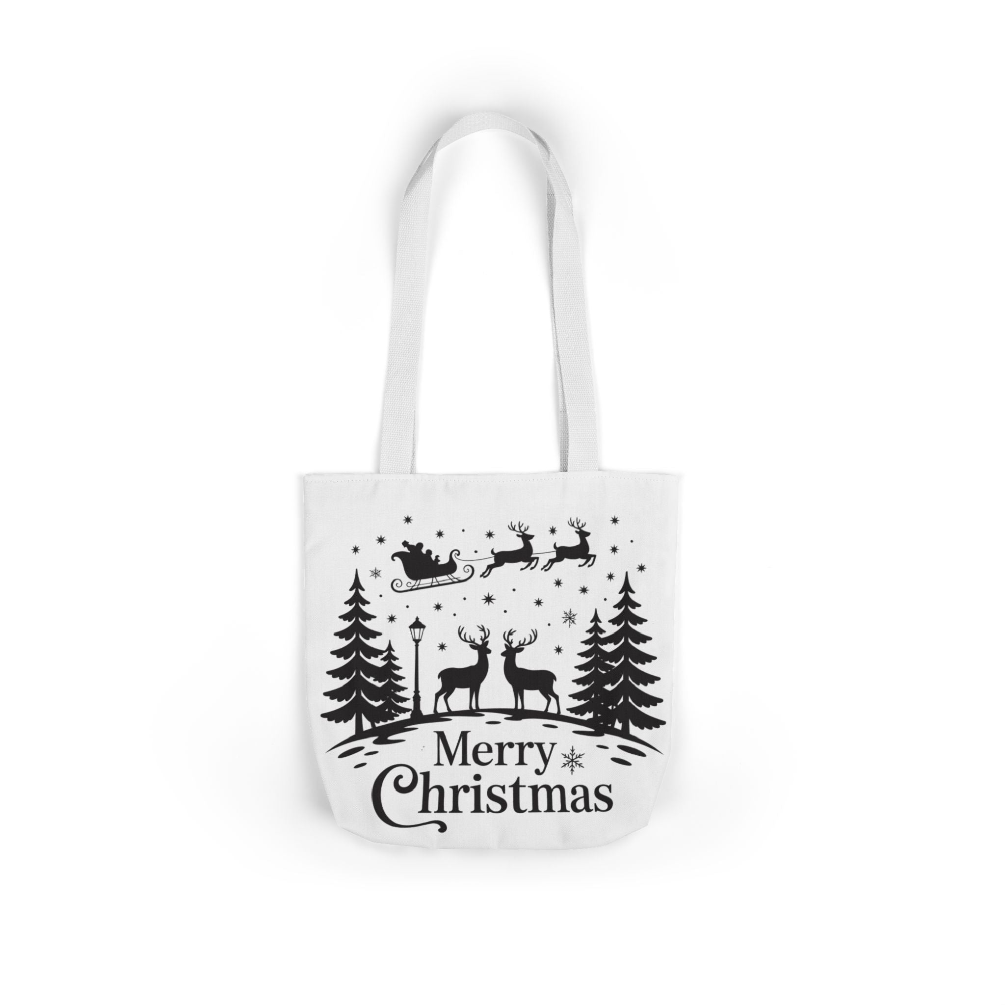 Merry Christmas Reindeer & Palm Trees Tote Bag