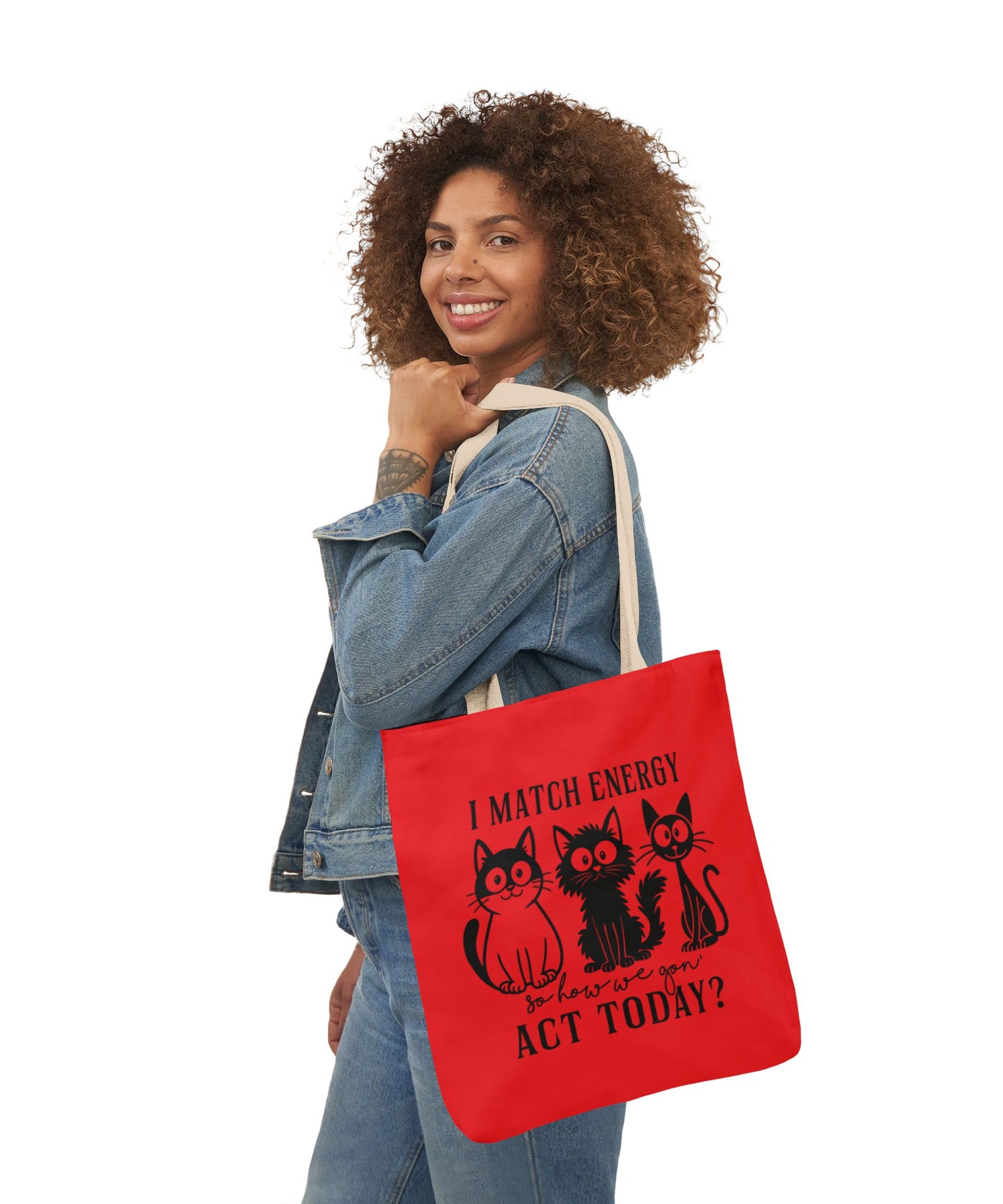 Cute Red Canvas Tote – Reusable Bag