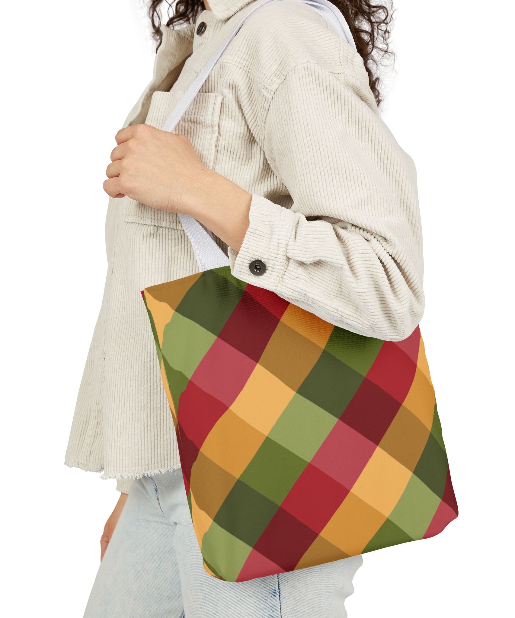 Vibrant Geometric Angle Design Canvas Tote | Gallory Hive