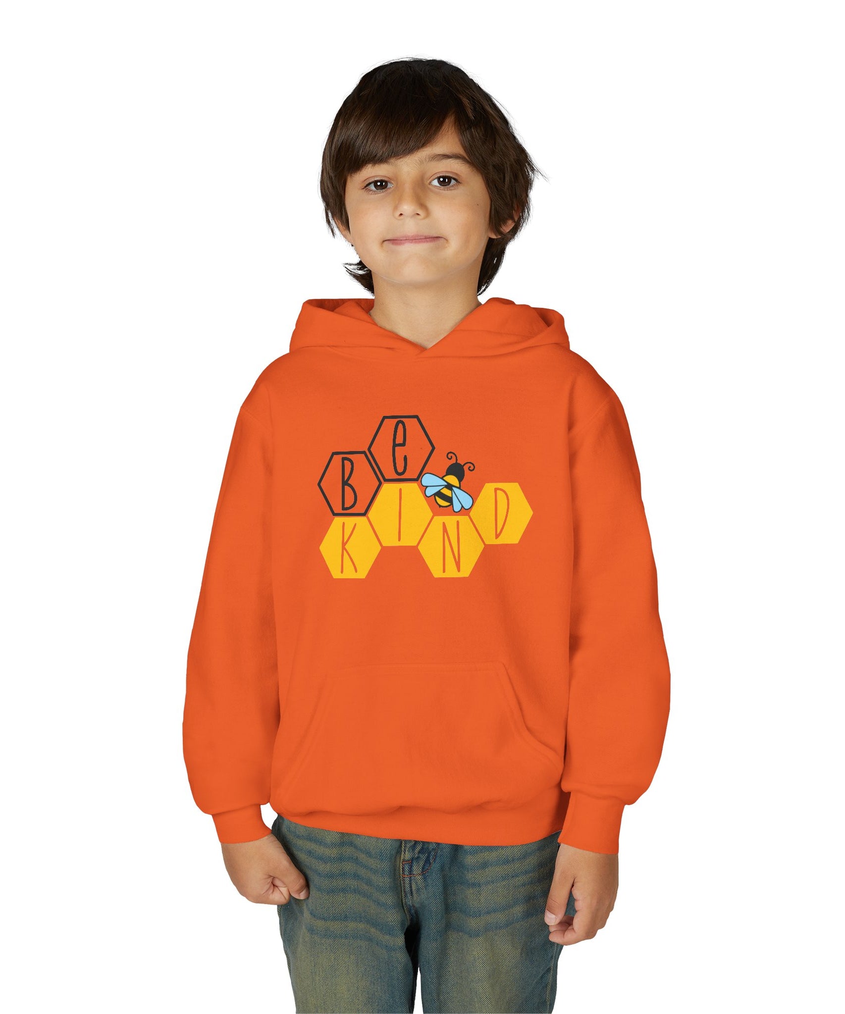 Unisex Kids Hoodie – Bee Kind & Cozy