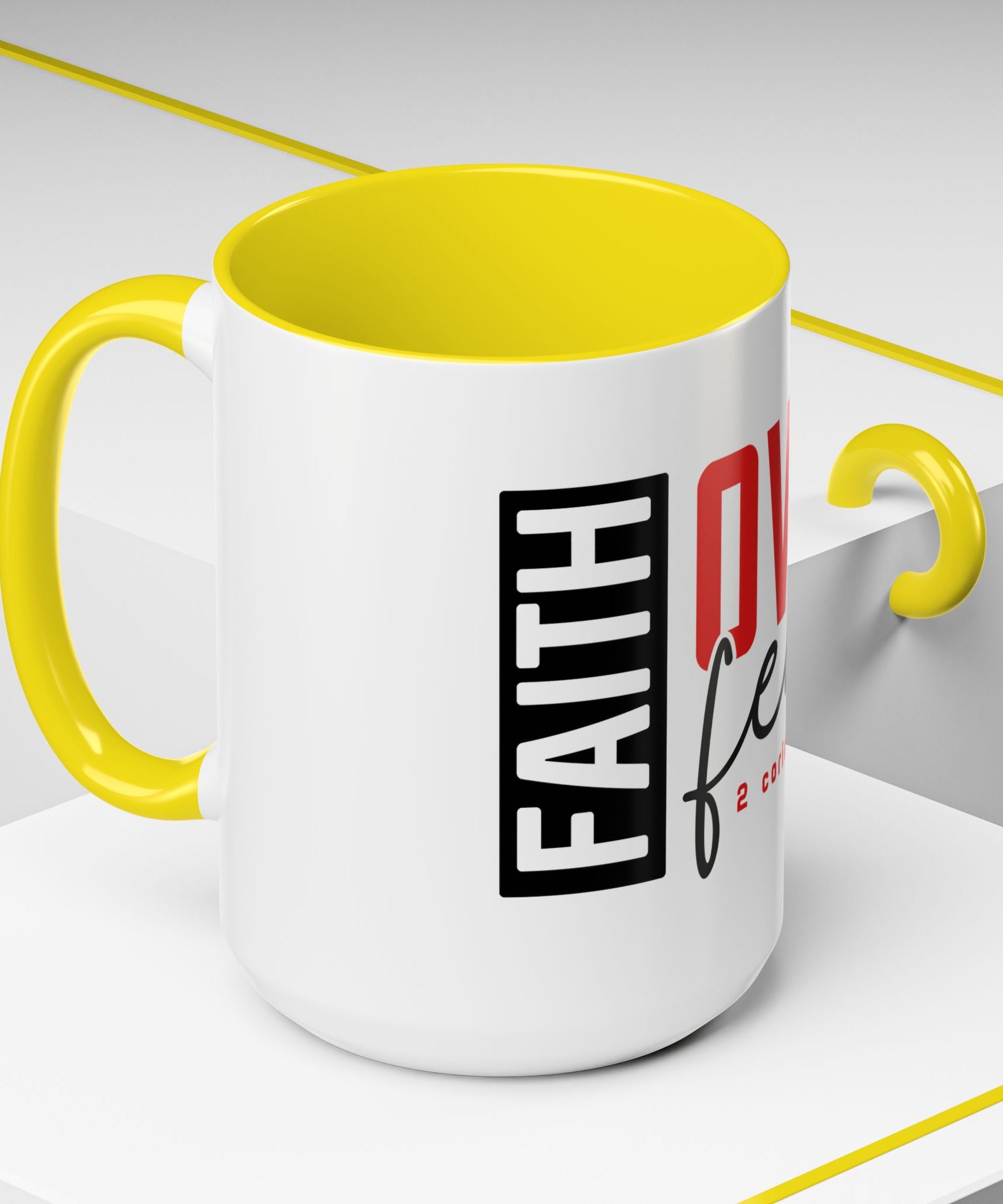 Faith Scripture Accent Coffee Mug | Gallory Hive