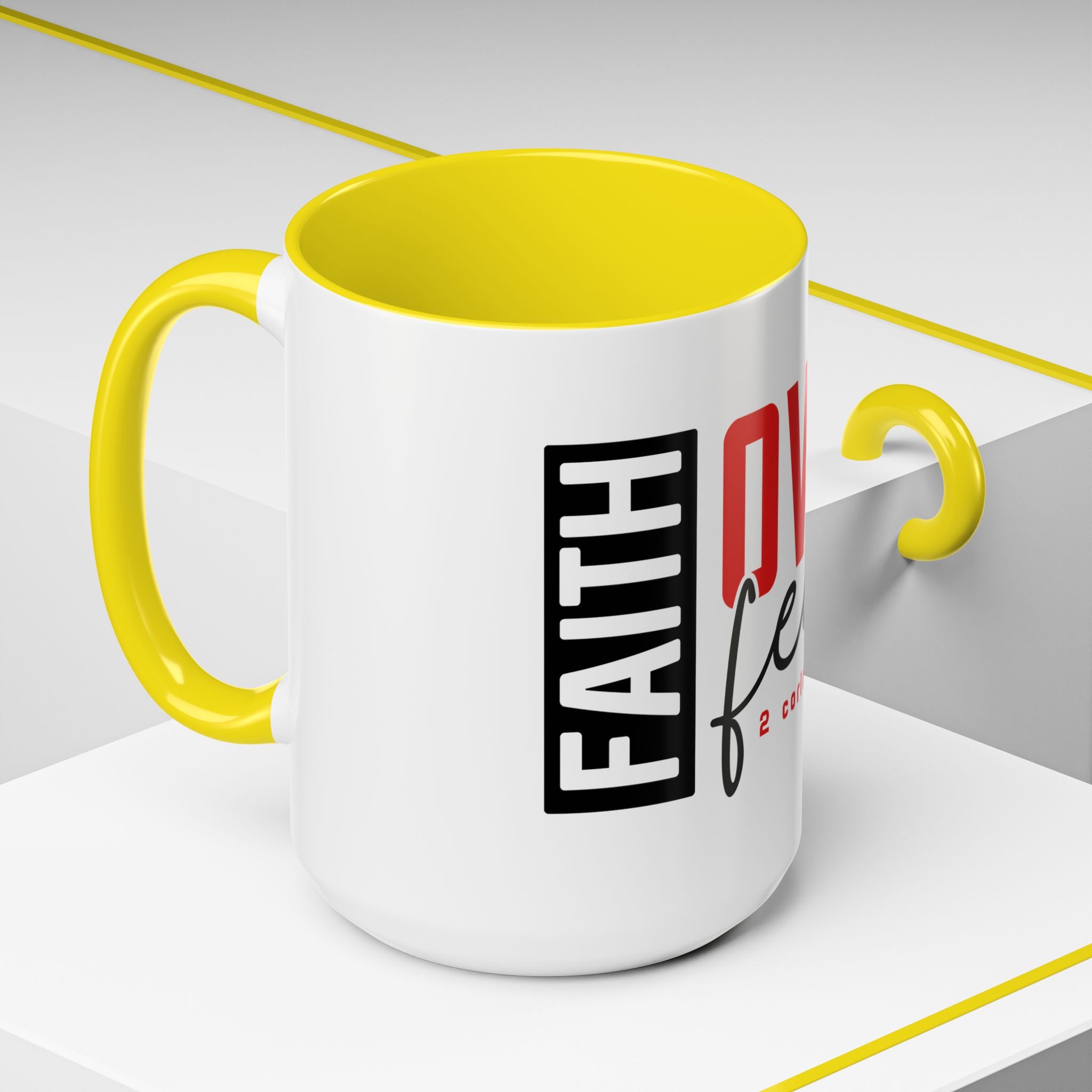 Faith Scripture Accent Coffee Mug | Gallory Hive