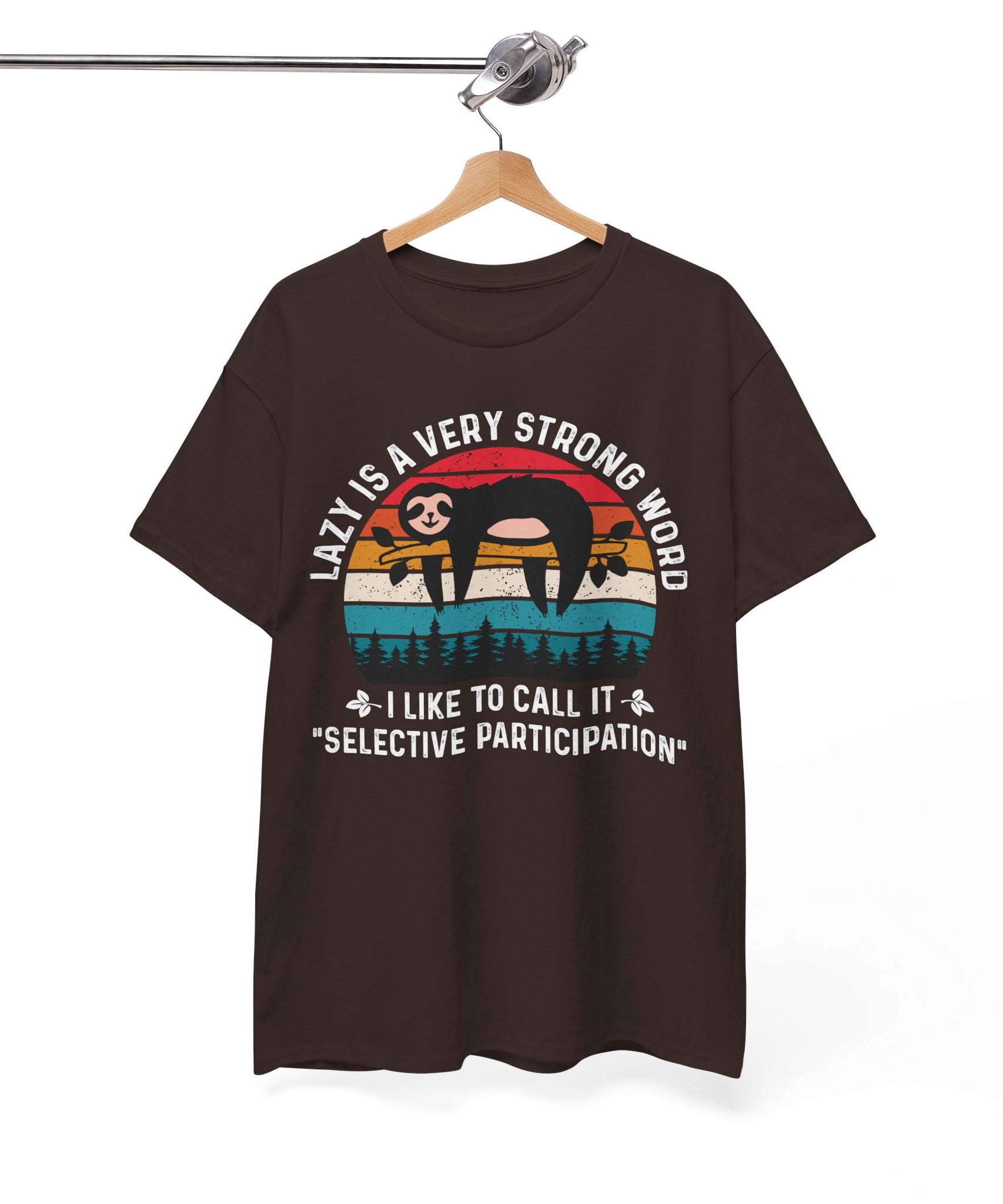 Sloth Hiking Team Retro Sunset Tee