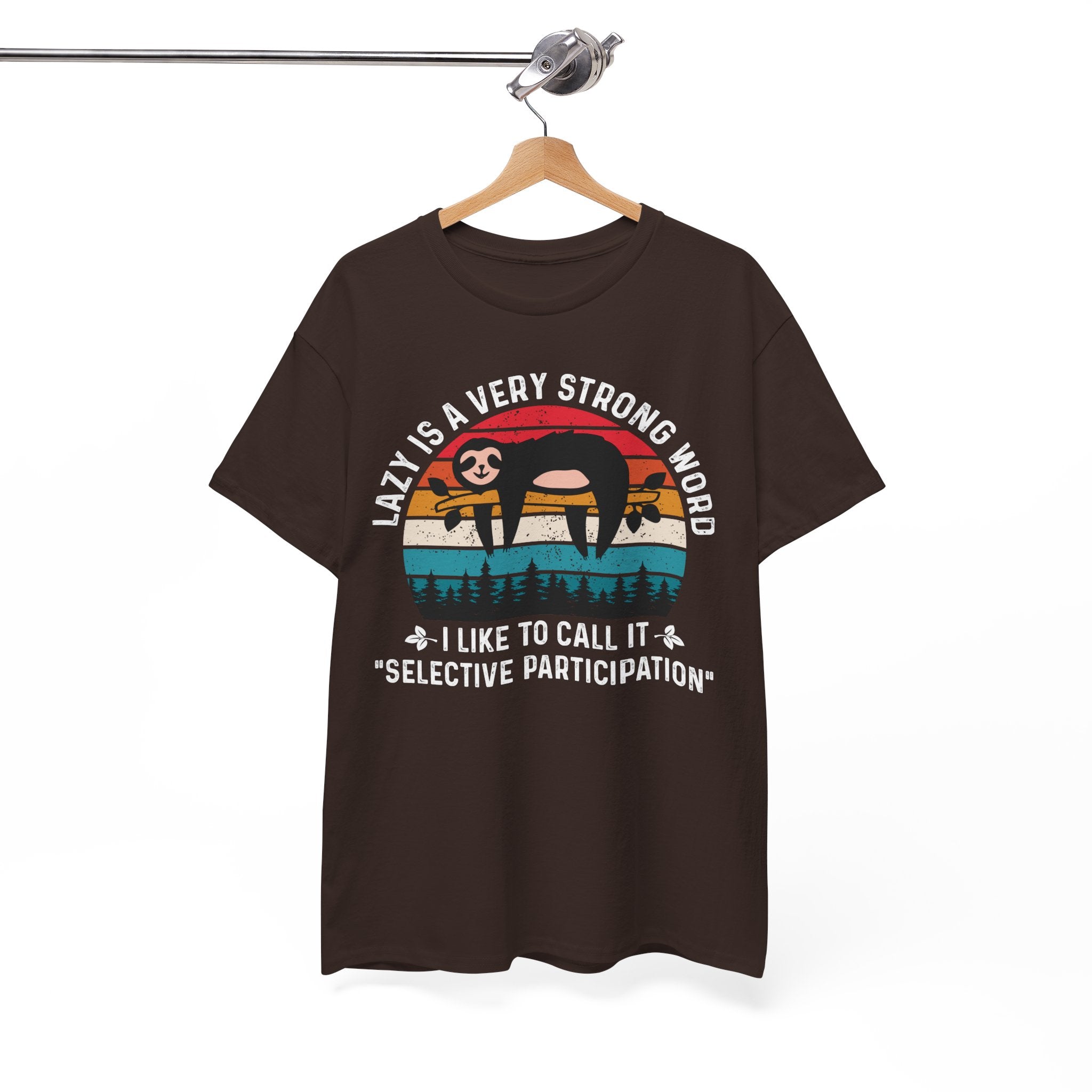 Sloth Hiking Team Retro Sunset Tee