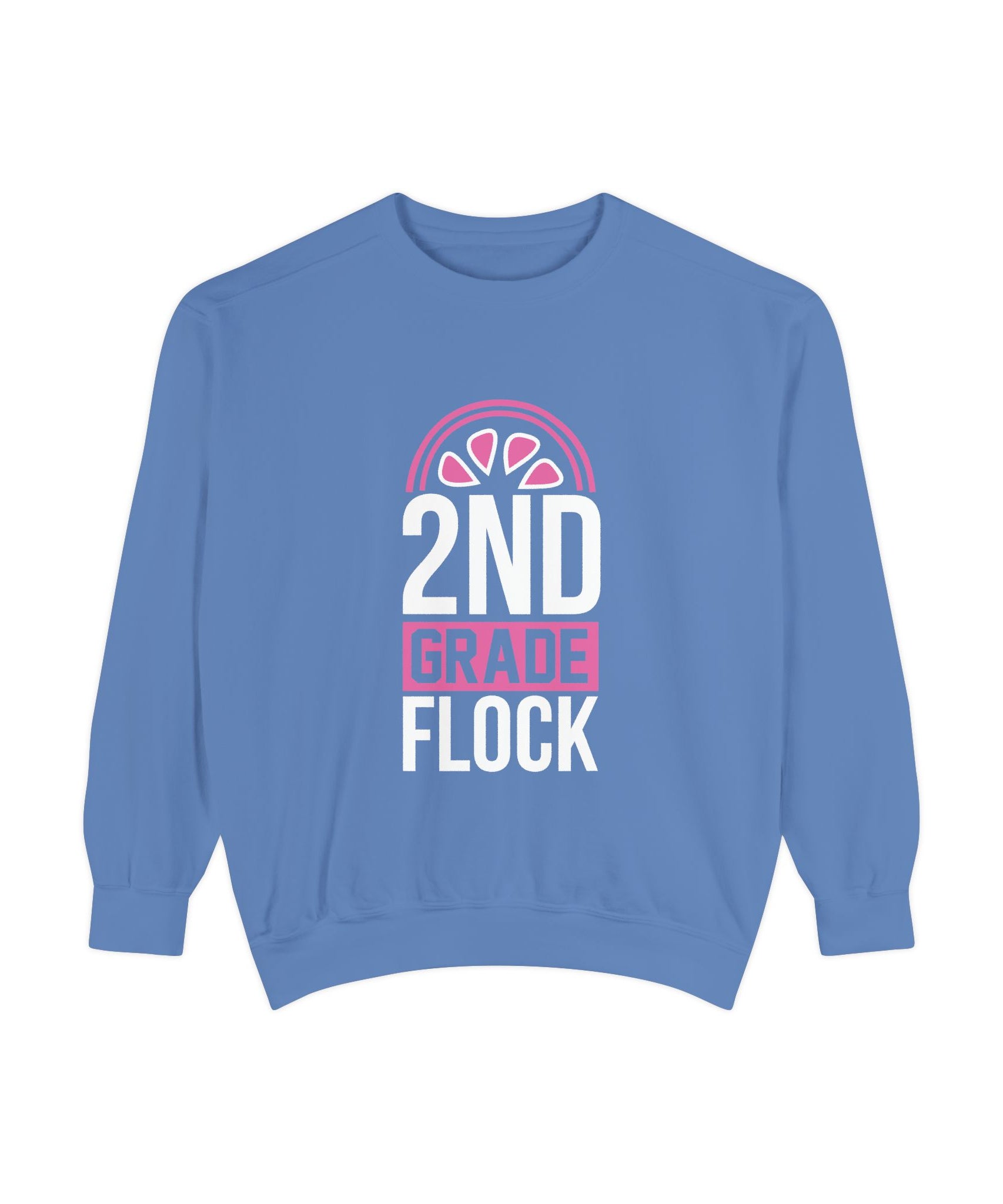 Unisex 2nd Grade Flock Sweatshirt | Perfect for Teachers, Back to School, Classroom, Gift for Kids, Cozy Style