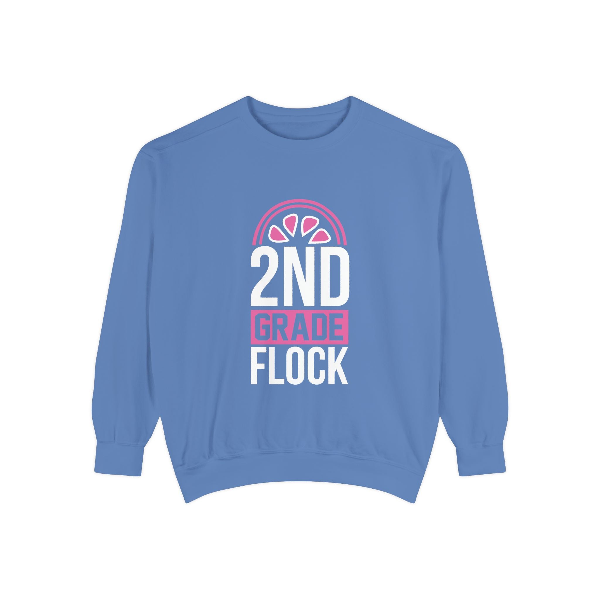 Unisex 2nd Grade Flock Sweatshirt | Perfect for Teachers, Back to School, Classroom, Gift for Kids, Cozy Style
