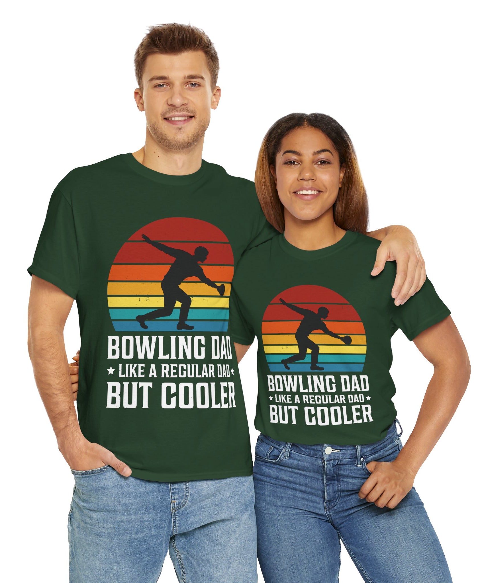 Retro Bowling Dad Tee - Unique Father's Day Gift