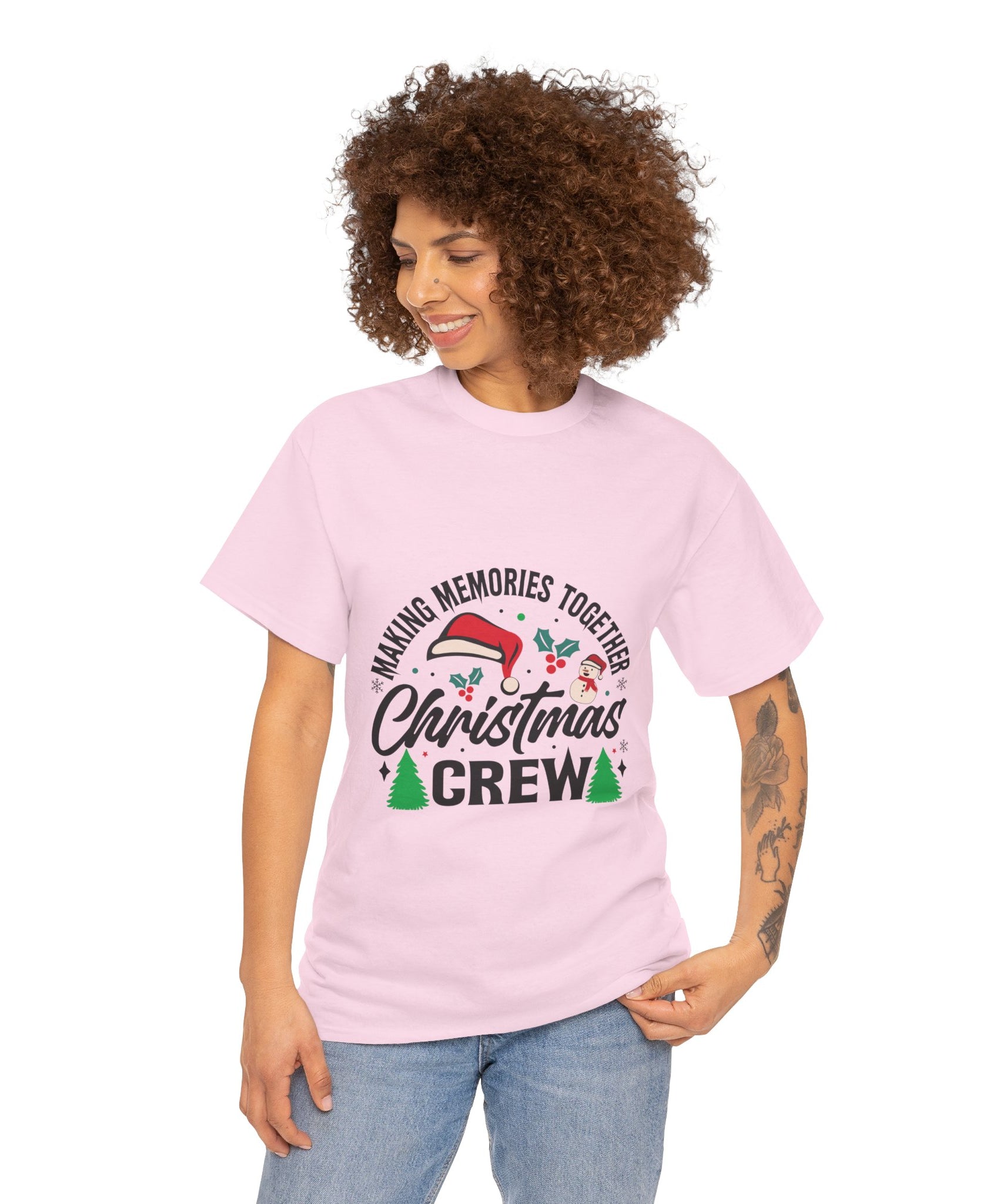 Santa Hat Snowman Xmas Trees Cute Tee | Gallory Hive