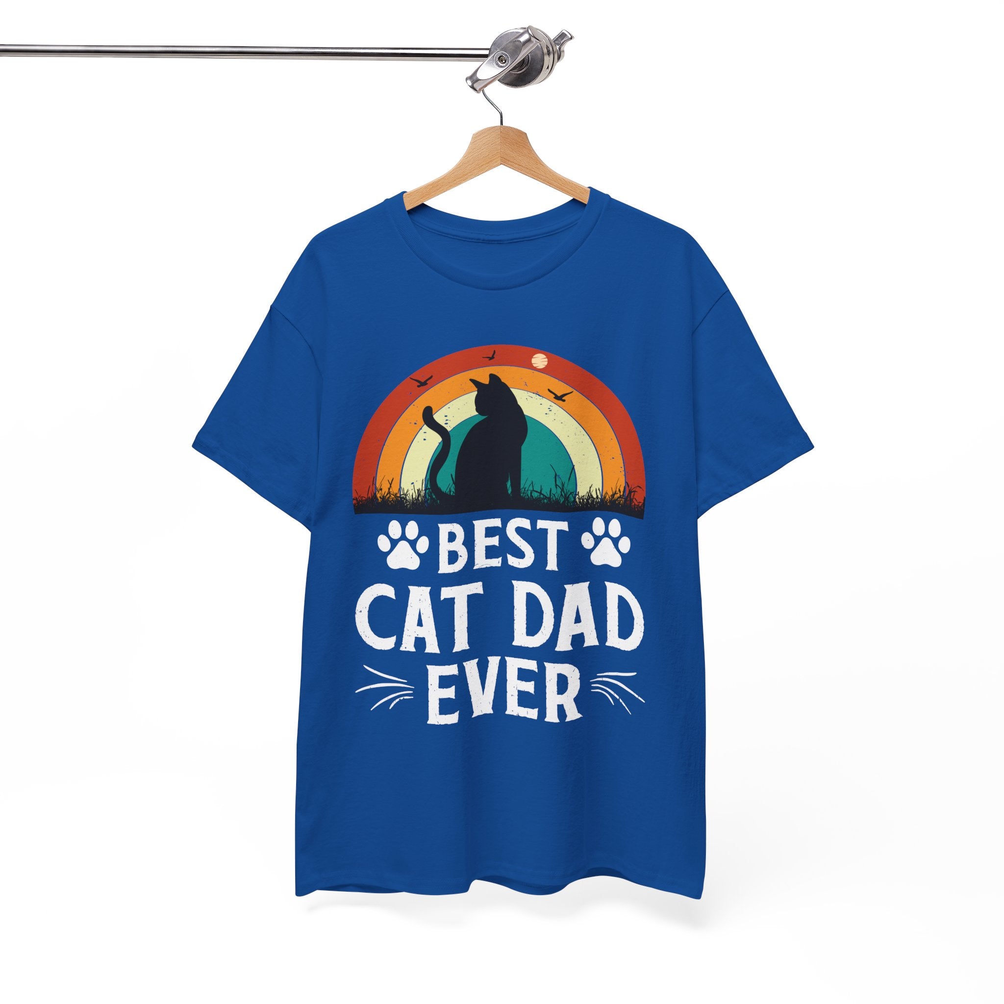 Best Cat Dad Ever T-Shirt Retro