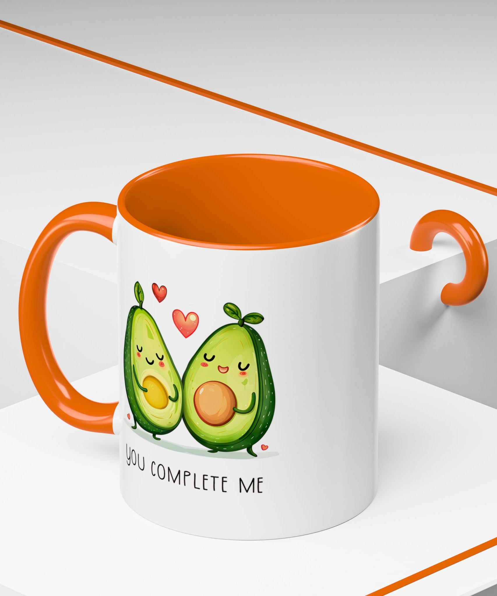 Funny Avocado Couple Ceramic Coffee Mug | Gallory Hive