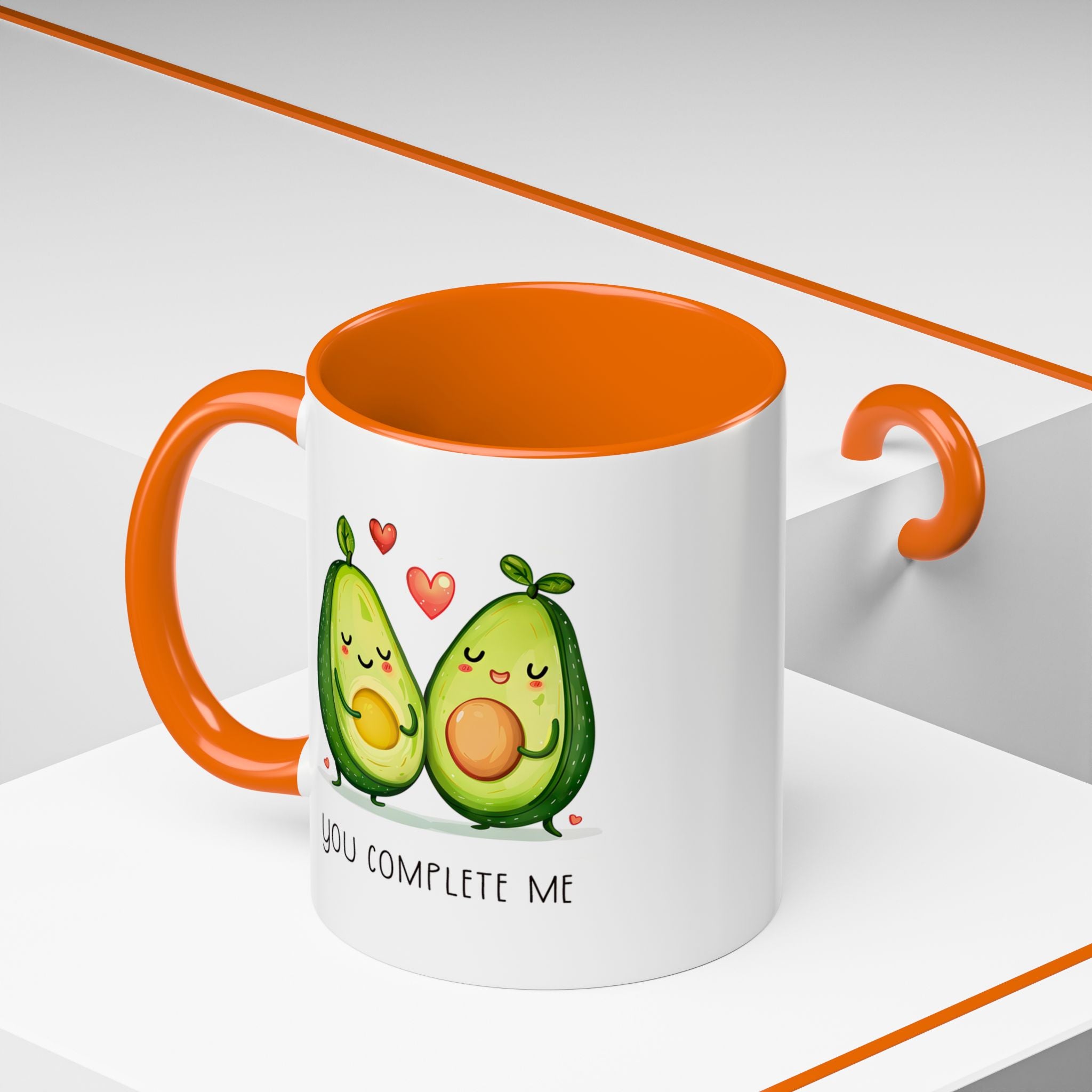 Funny Avocado Couple Ceramic Coffee Mug | Gallory Hive