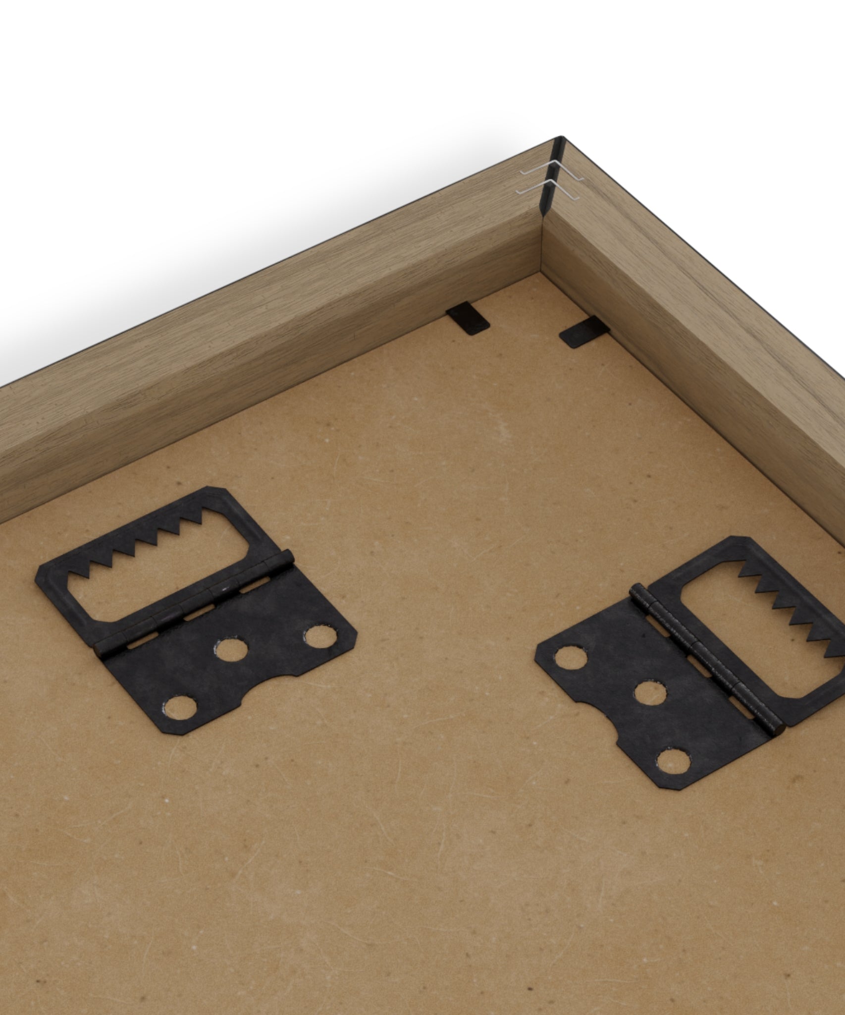 Abstract Face Line Drawing – Wood Frame Poster