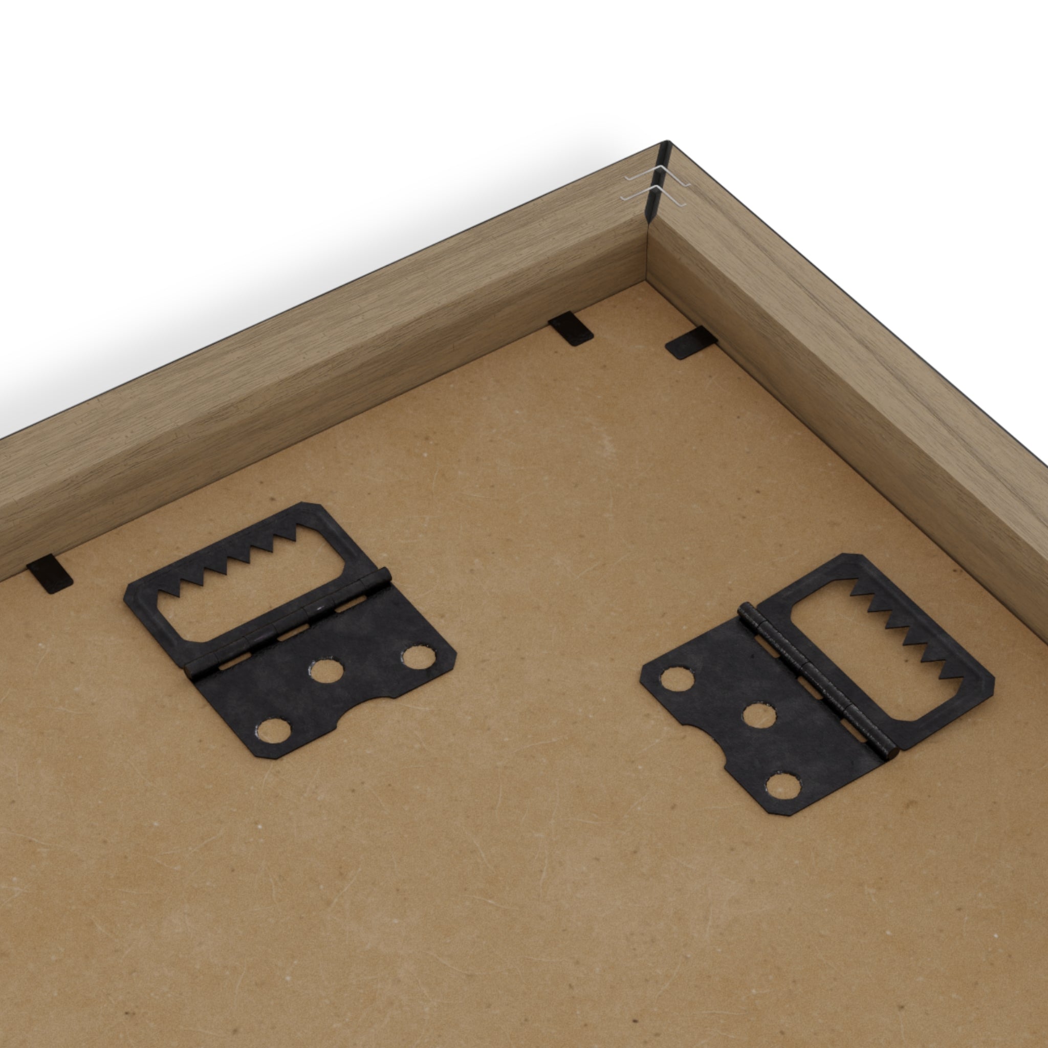 Abstract Face Line Drawing – Wood Frame Poster