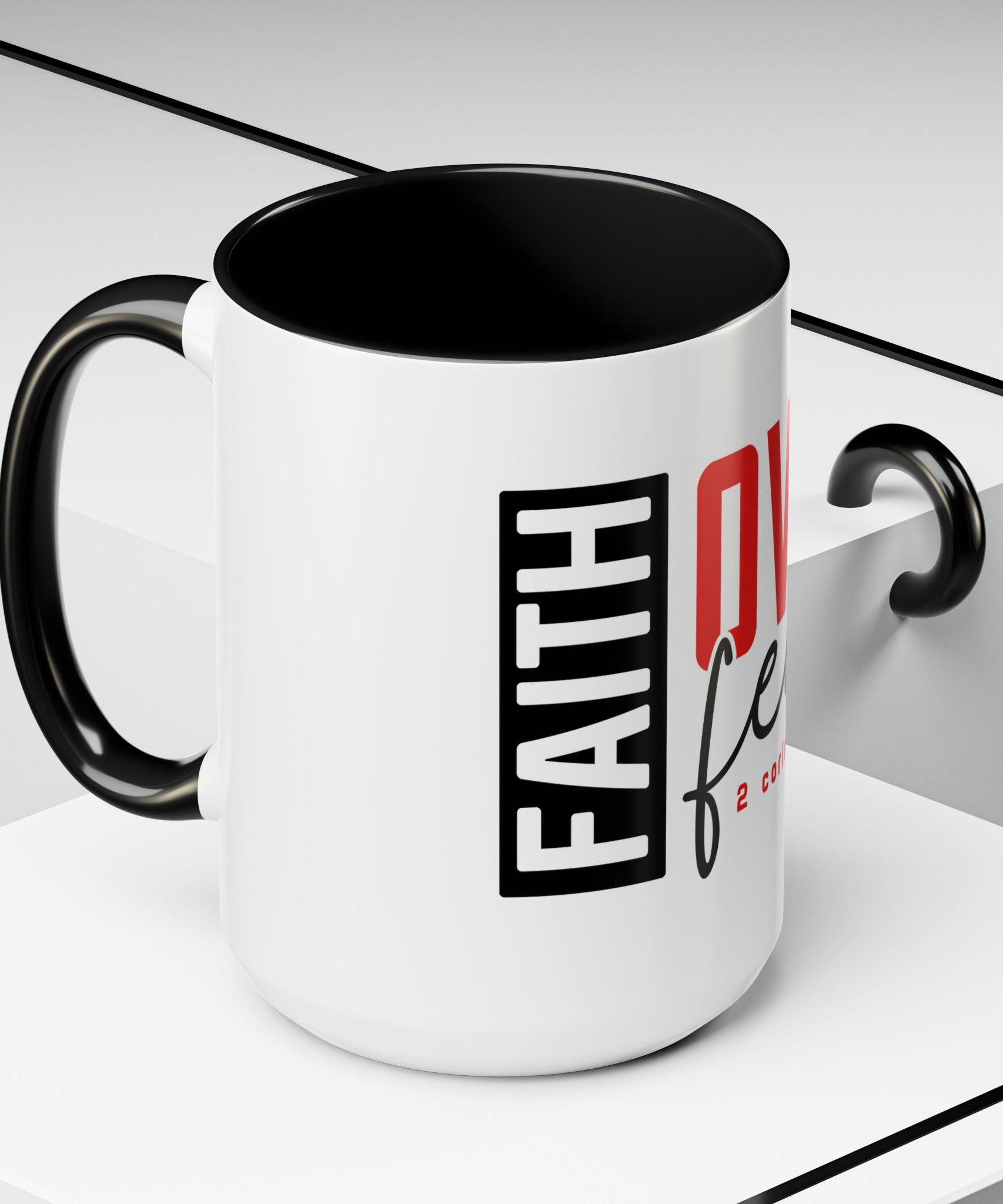 Faith Scripture Accent Coffee Mug | Gallory Hive