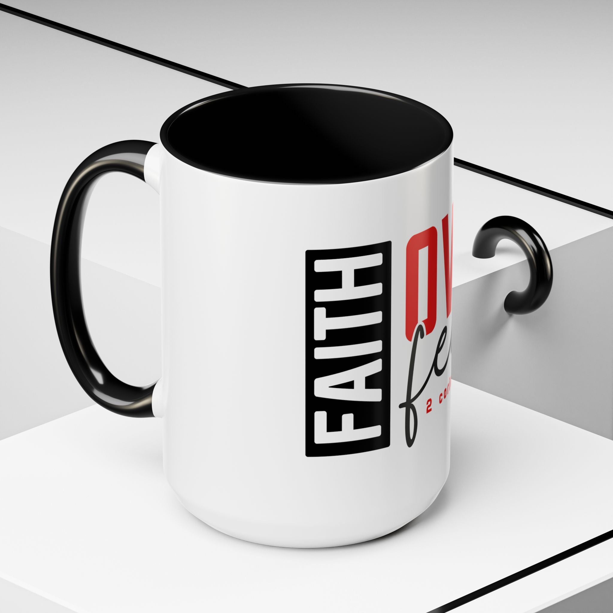Faith Scripture Accent Coffee Mug | Gallory Hive