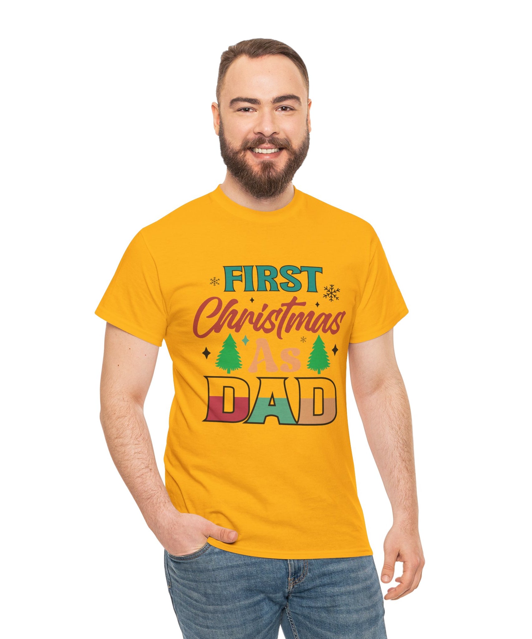 First Christmas as Dad T-Shirt | Gallory Hive