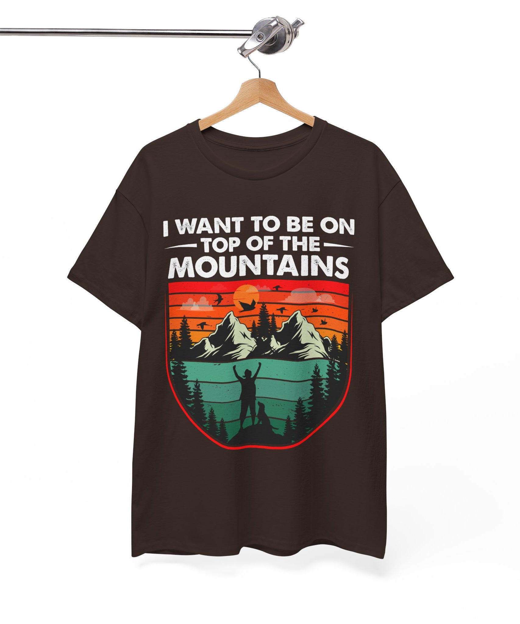 Retro Mountains T-Shirt - Adventure Vibes Tee