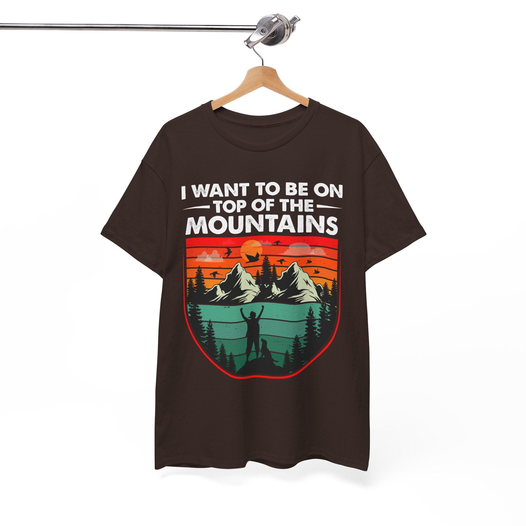 Retro Mountains T-Shirt - Adventure Vibes Tee
