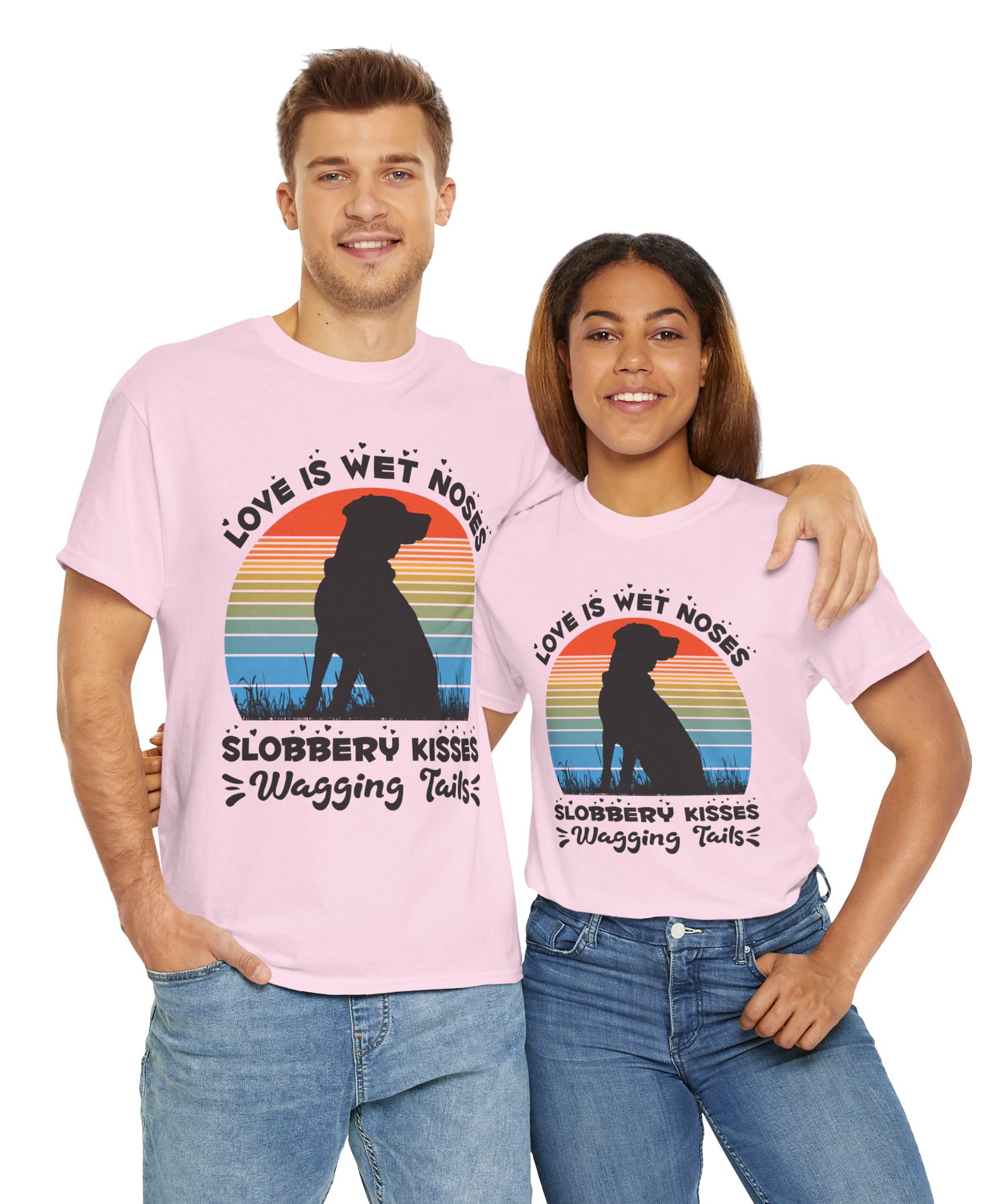 Funny Dog Lover Graphic Tee - Wet Noses
