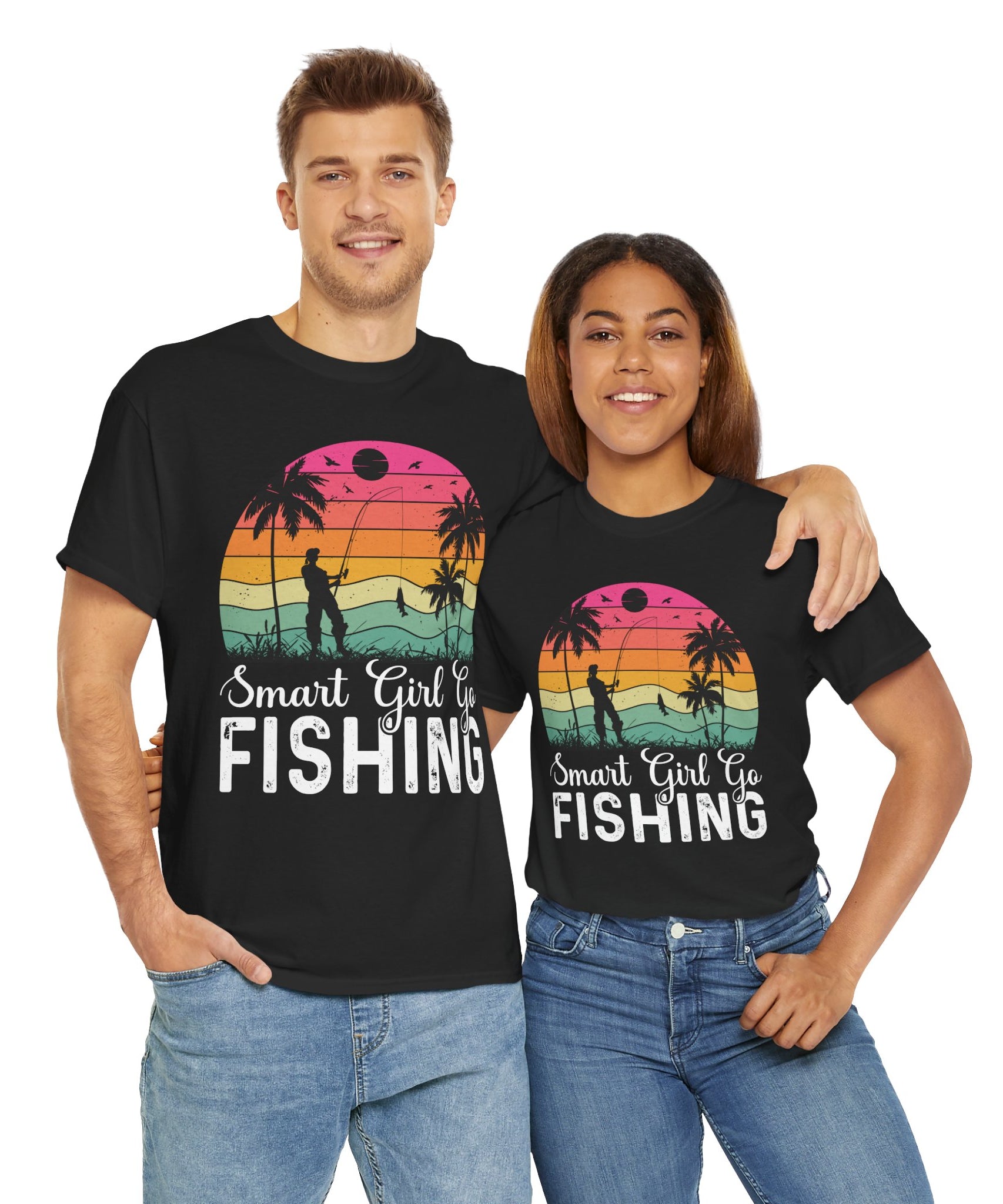 Retro Fisherwoman Graphic Shirt