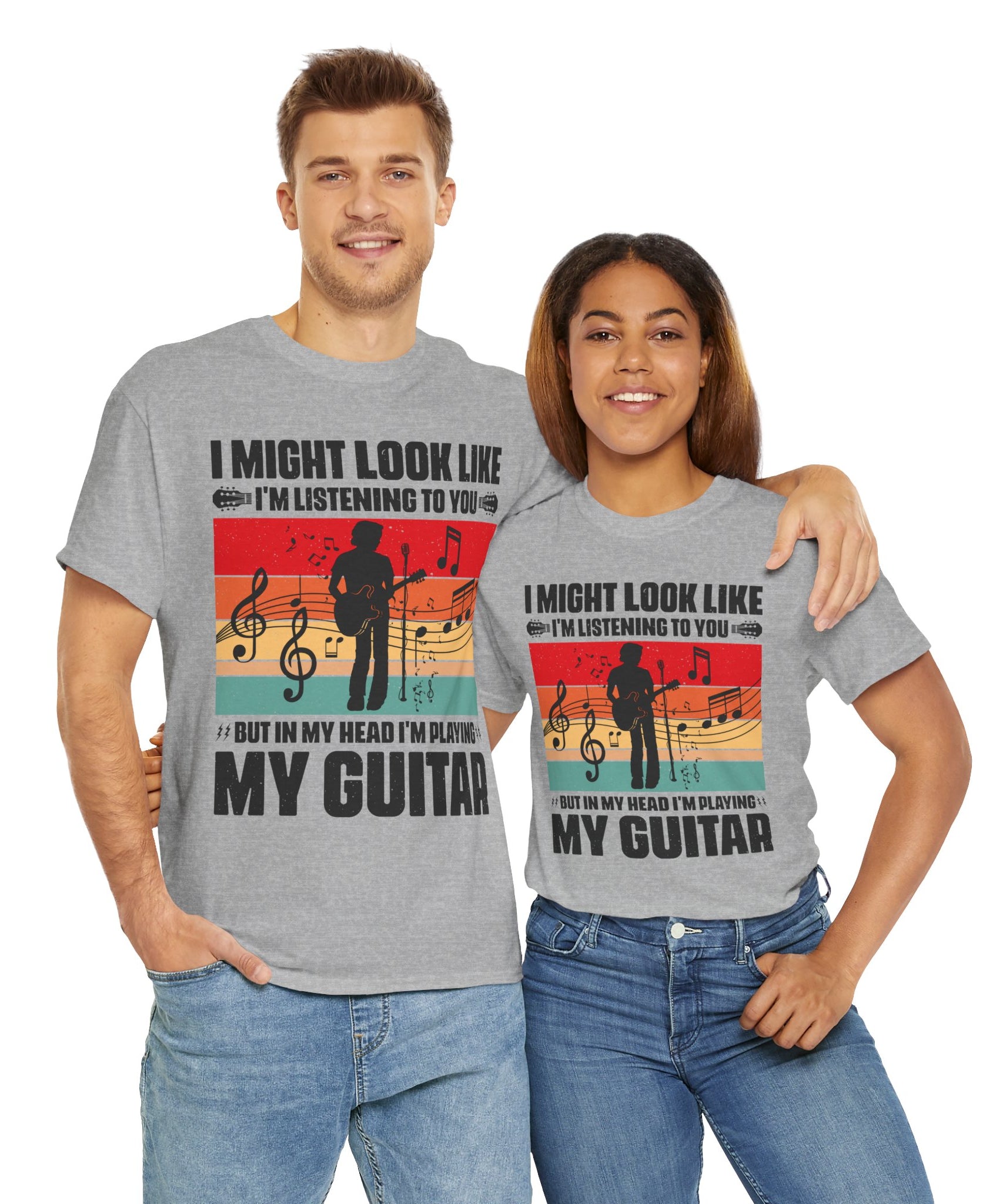 Retro Guitar Playing Mind T-Shirt