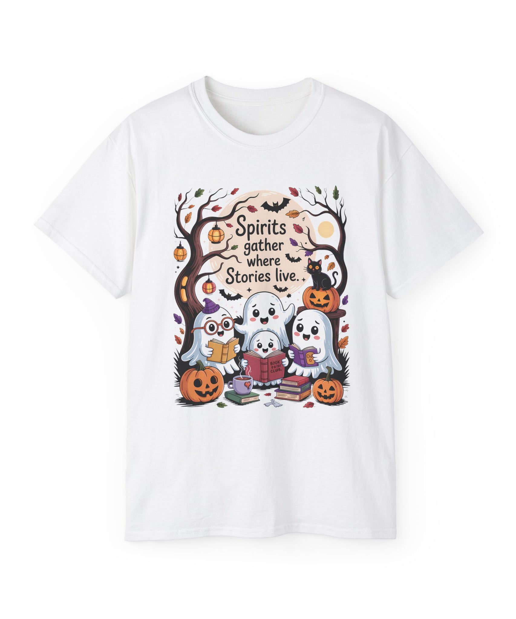 Halloween Ghost Book Club Tee | Gallory Hive
