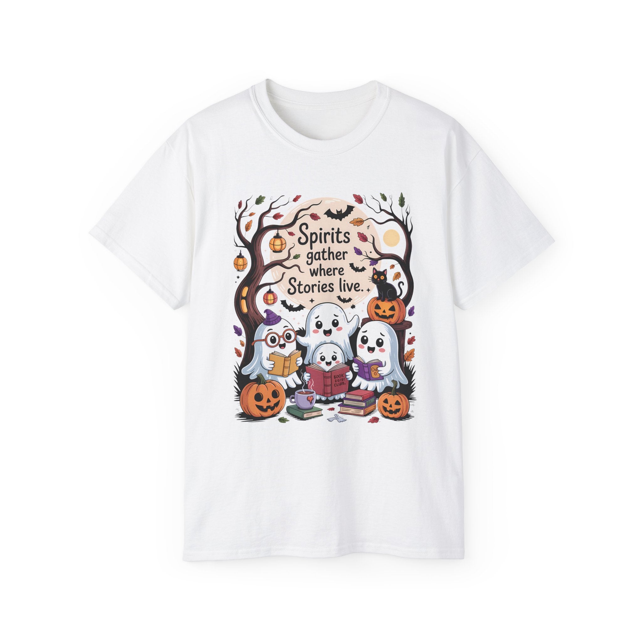 Halloween Ghost Book Club Tee | Gallory Hive