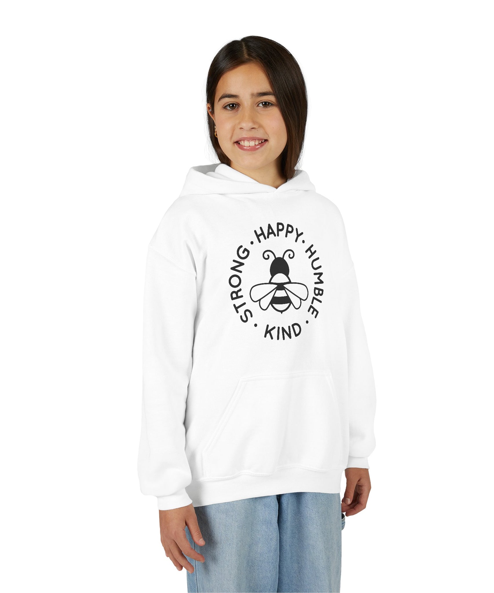 Unisex Kid's "Strong Happy Humble Kind" Hoodie
