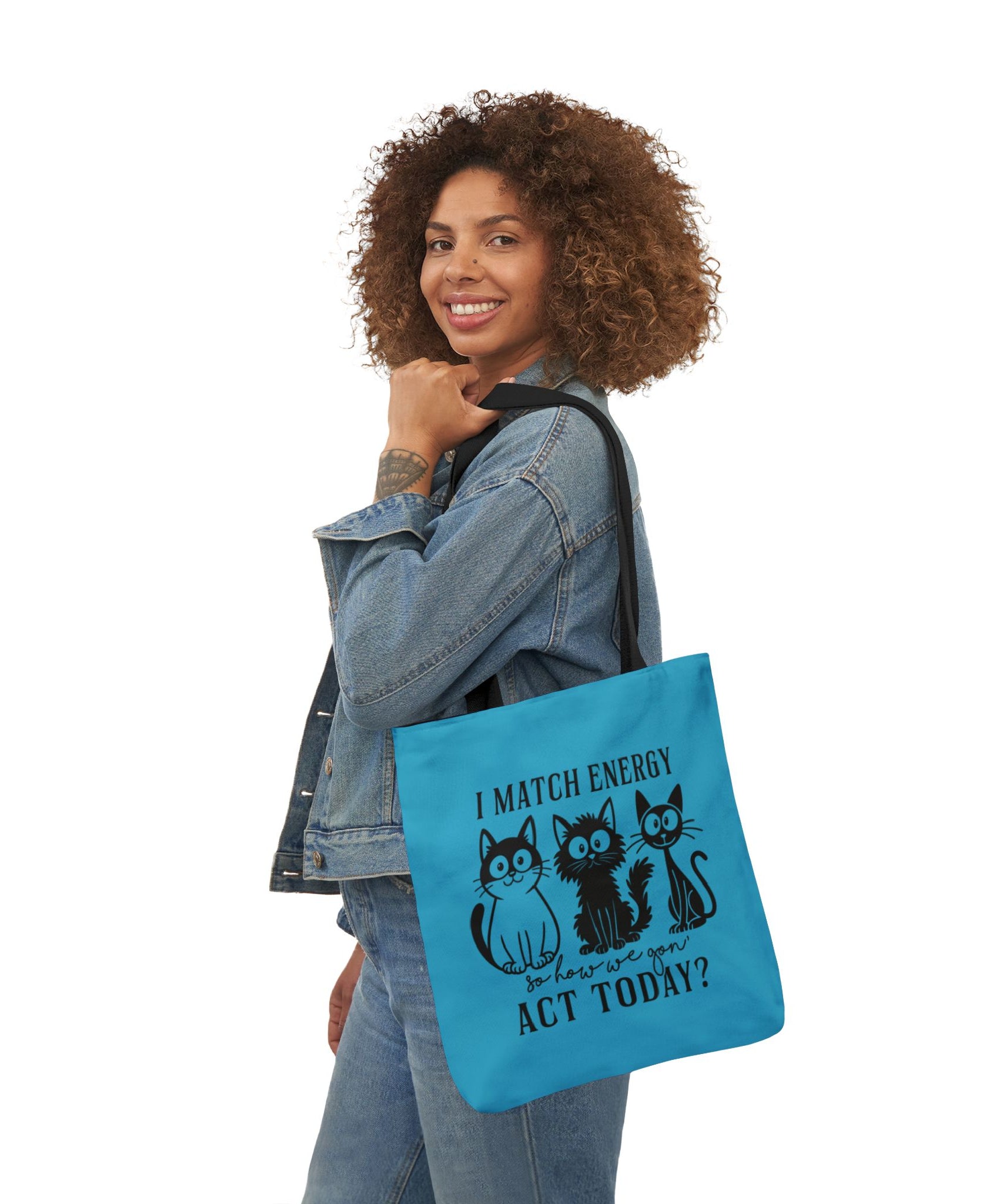 Cute Turquoise Canvas Tote – Reusable Bag | Gallory Hive