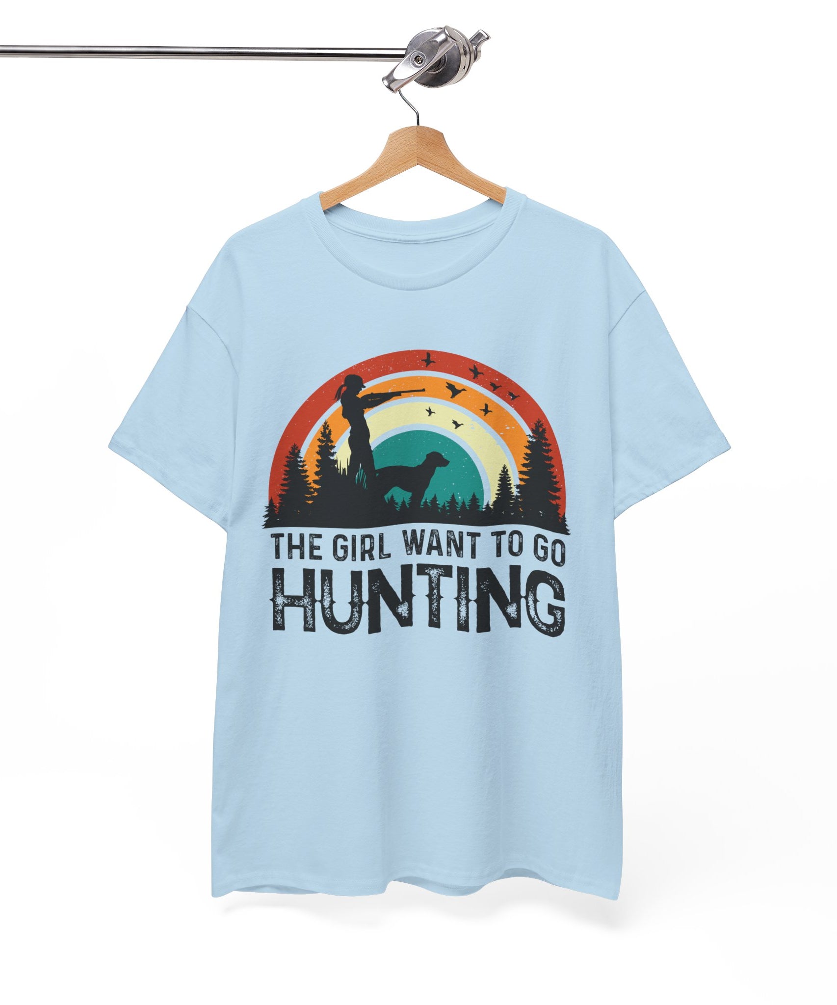 Retro Hunter Shirt – Birds & Pines