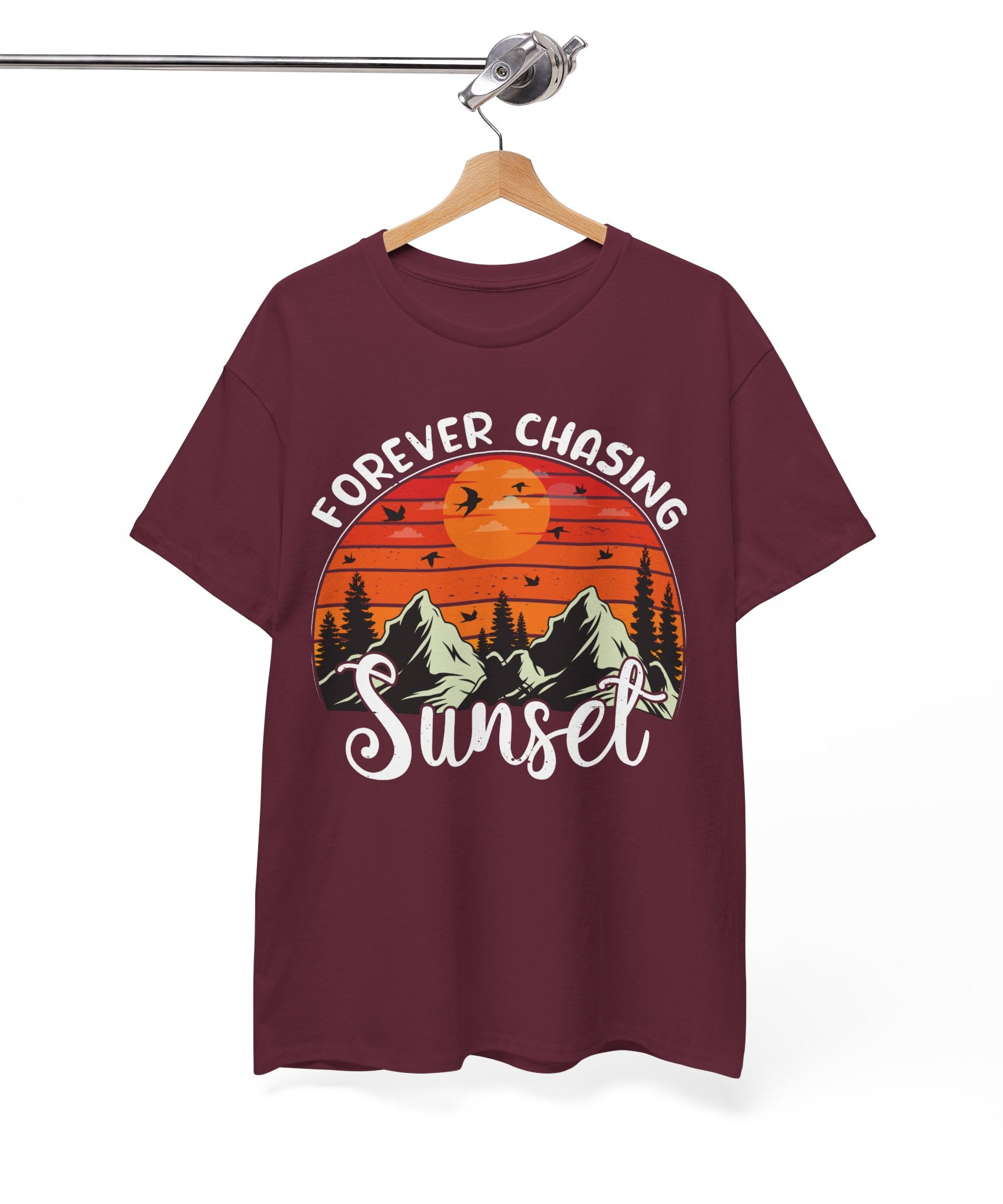 Sunset Mountain Scene T-Shirt | Gallory Hive