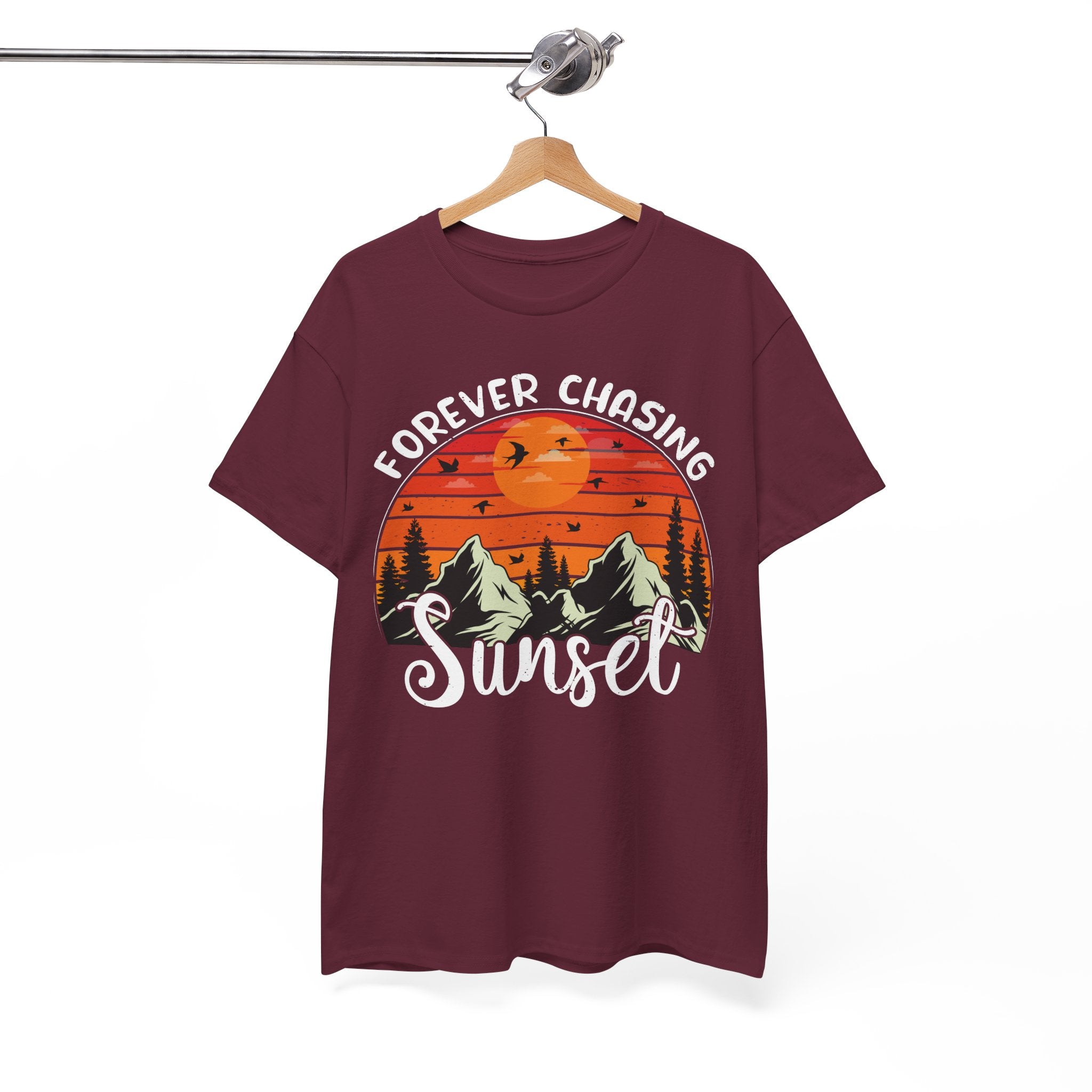 Sunset Mountain Scene T-Shirt | Gallory Hive