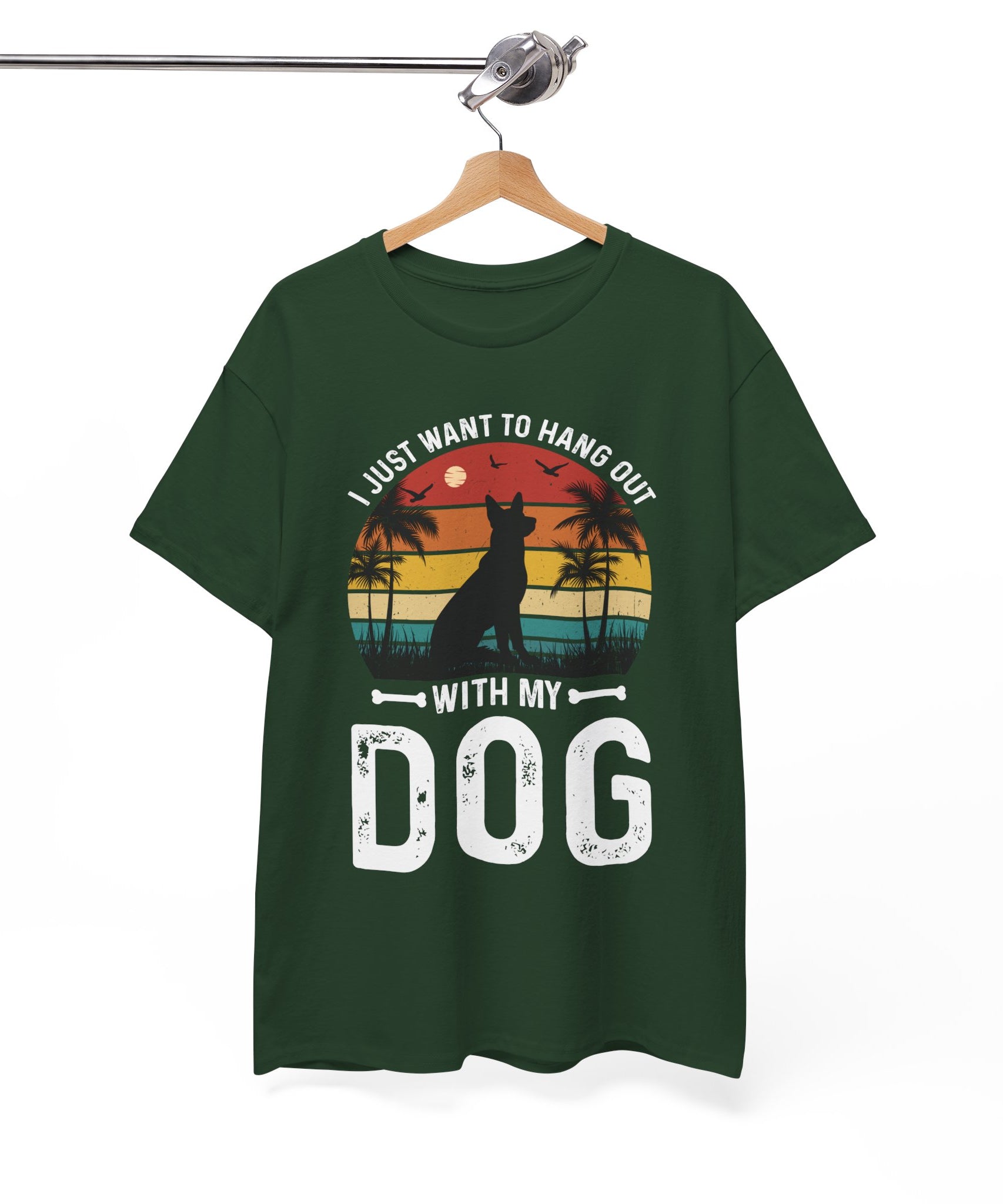 Retro Dog T-Shirt - Beach Hangout Design | Gallory Hive