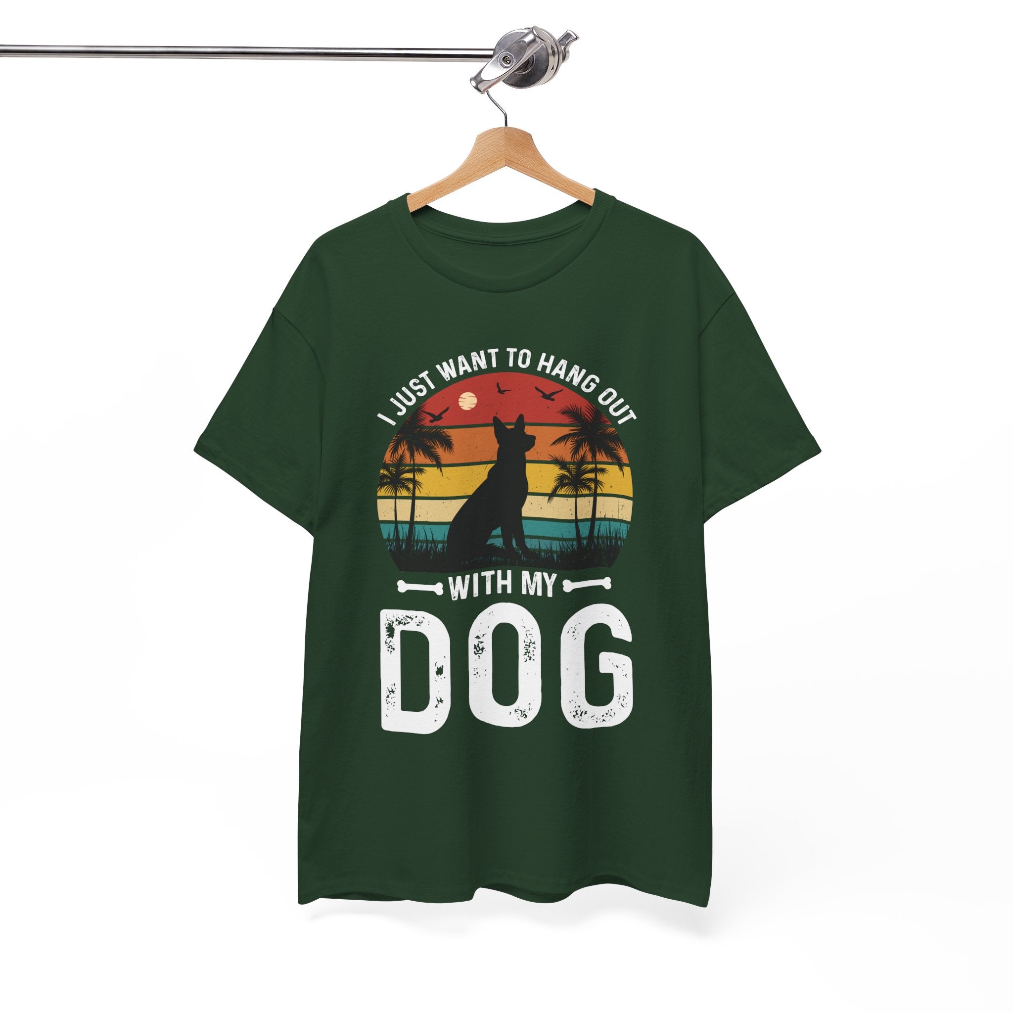 Retro Dog T-Shirt - Beach Hangout Design | Gallory Hive