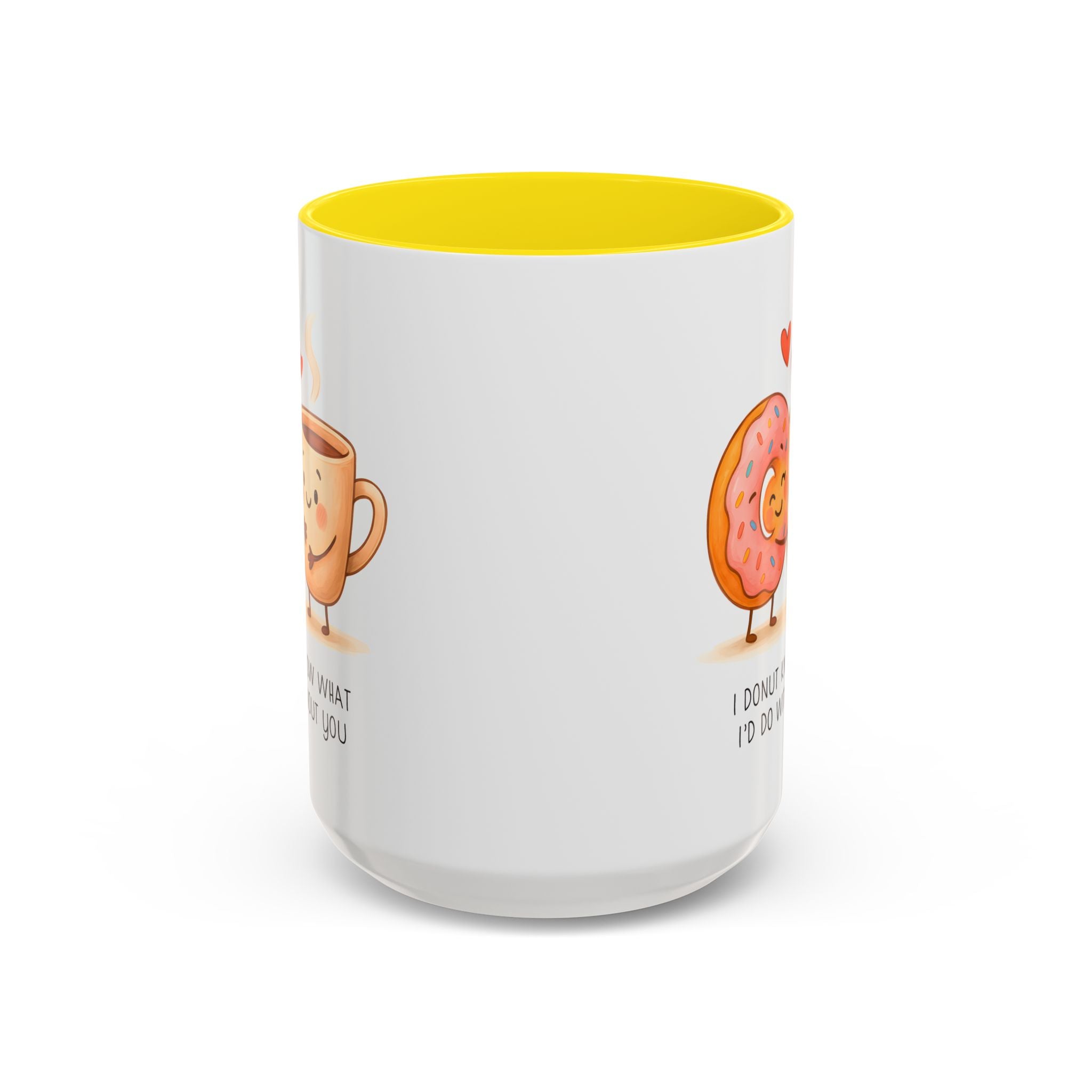 Cute Donut and Coffee Love Ceramic Mug | Gallory Hive
