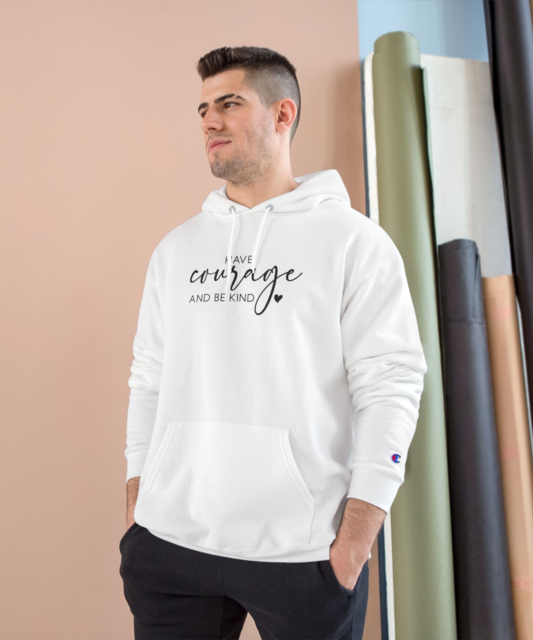 Unisex Hoodie – Have Courage and Be Kind Minimalist Print