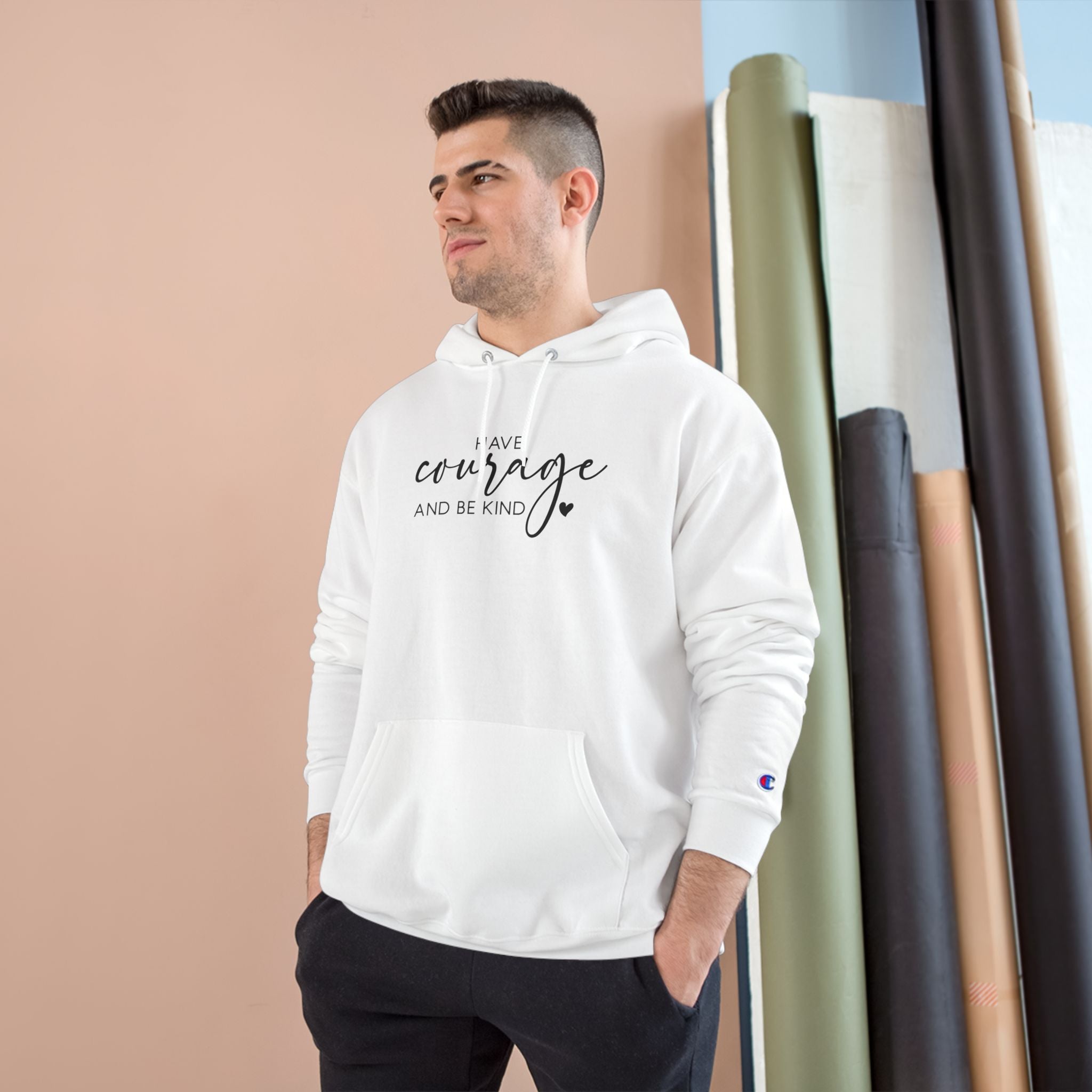 Unisex Hoodie – Have Courage and Be Kind Minimalist Print