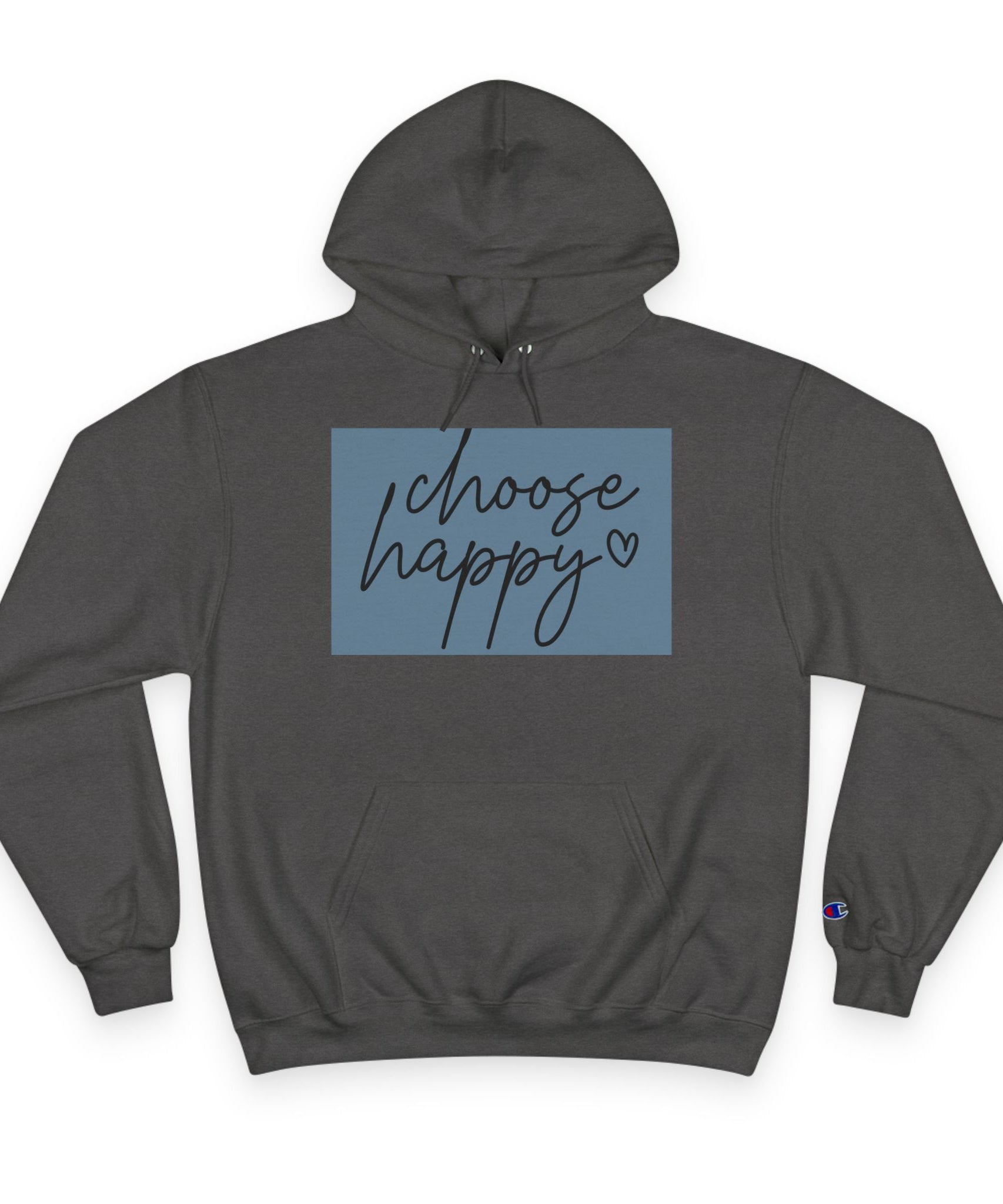 Unisex Hoodie – Choose Happy Minimalist Print