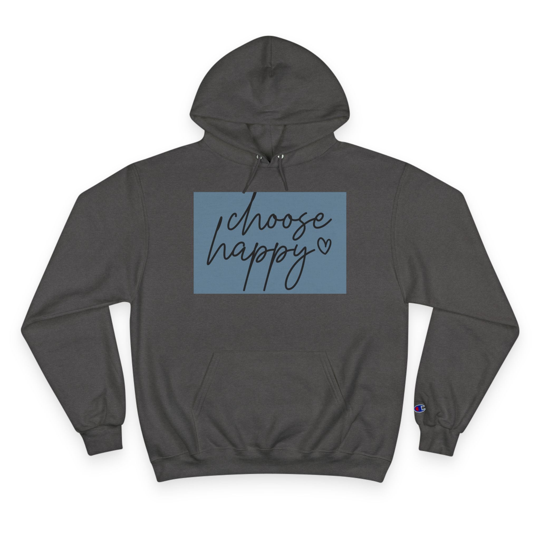 Unisex Hoodie – Choose Happy Minimalist Print