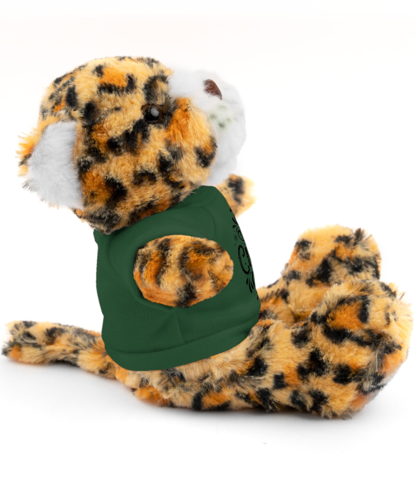 Festive Merry Christmas Stuffed Jaguar | Gallory Hive
